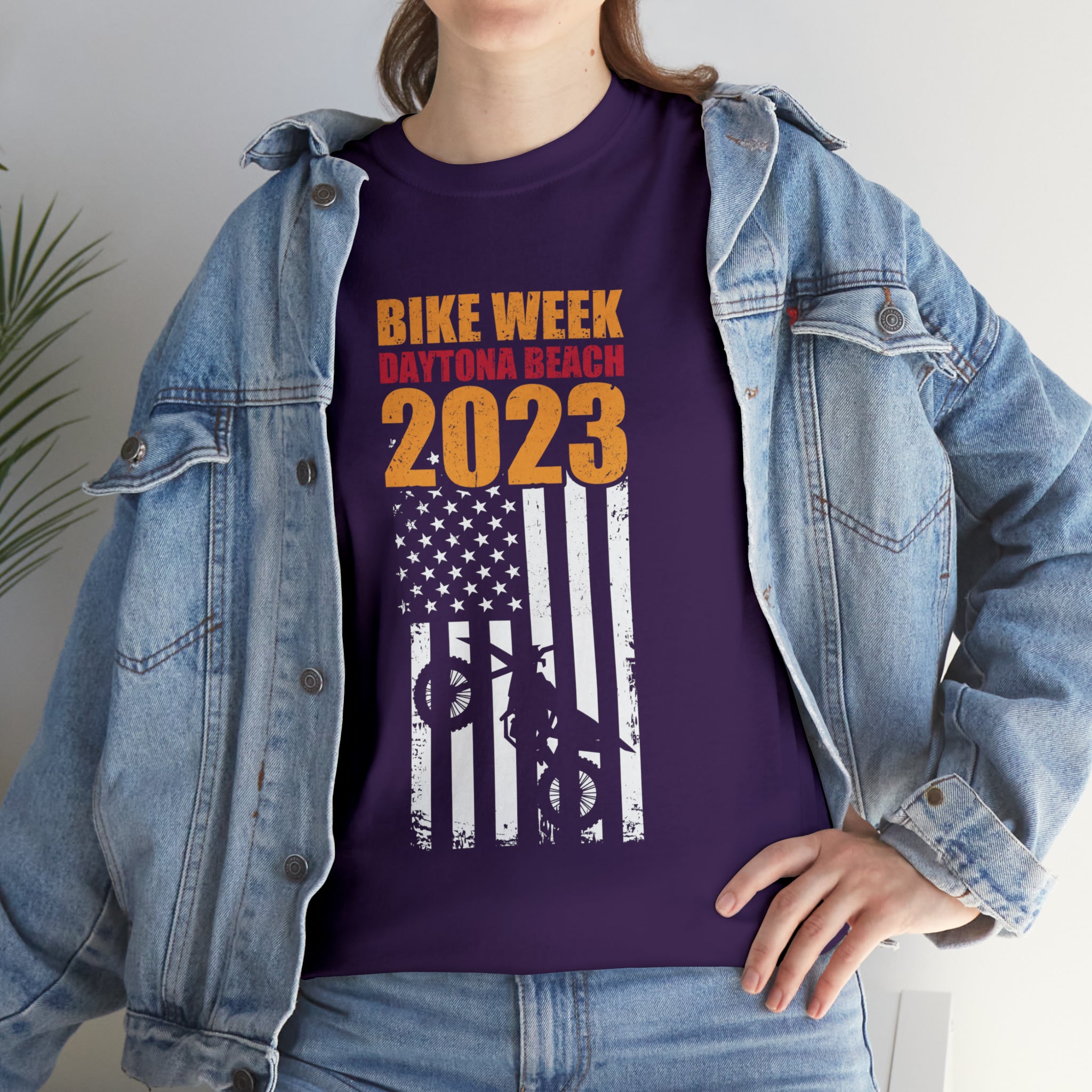 Cool Daytona Bike Week 2023 Biker Motorcycle Cotton T-shirt