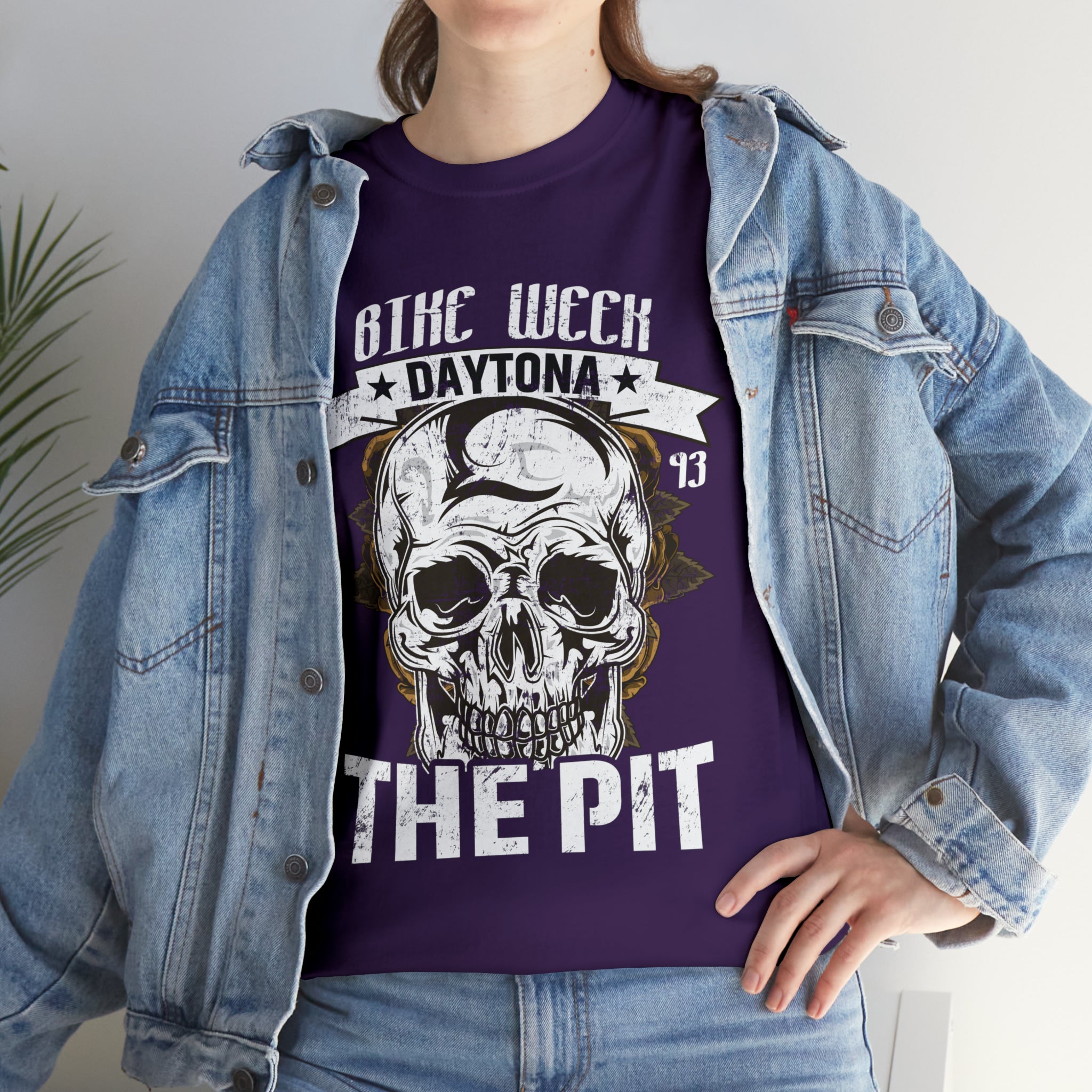 Daytona Beach Bike Week Night Motorcycle Biker T-shirt The Pit.