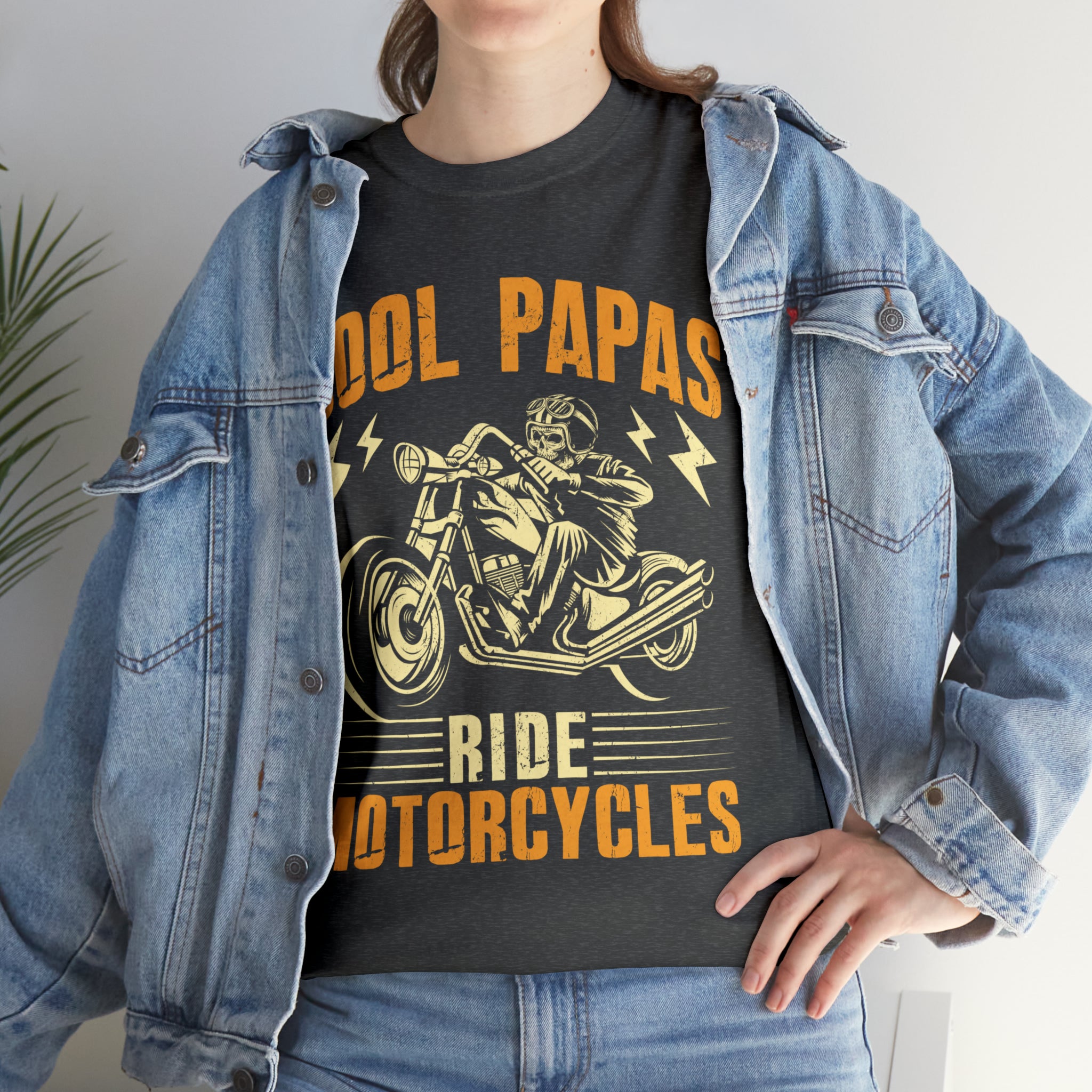 Men's Motorcycle Biker Bike Night Bike Week Casual Streetwear T-Shirt Cool Papas Ride Motorcycles