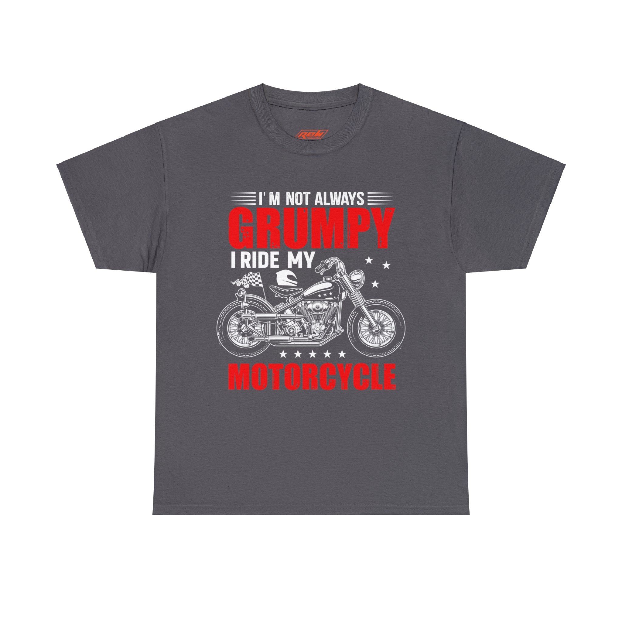 Funny Old Man Biker Motorcycle Bike Night Week T-Shirt Im not Always Grumpy I Ride My Motorcycle