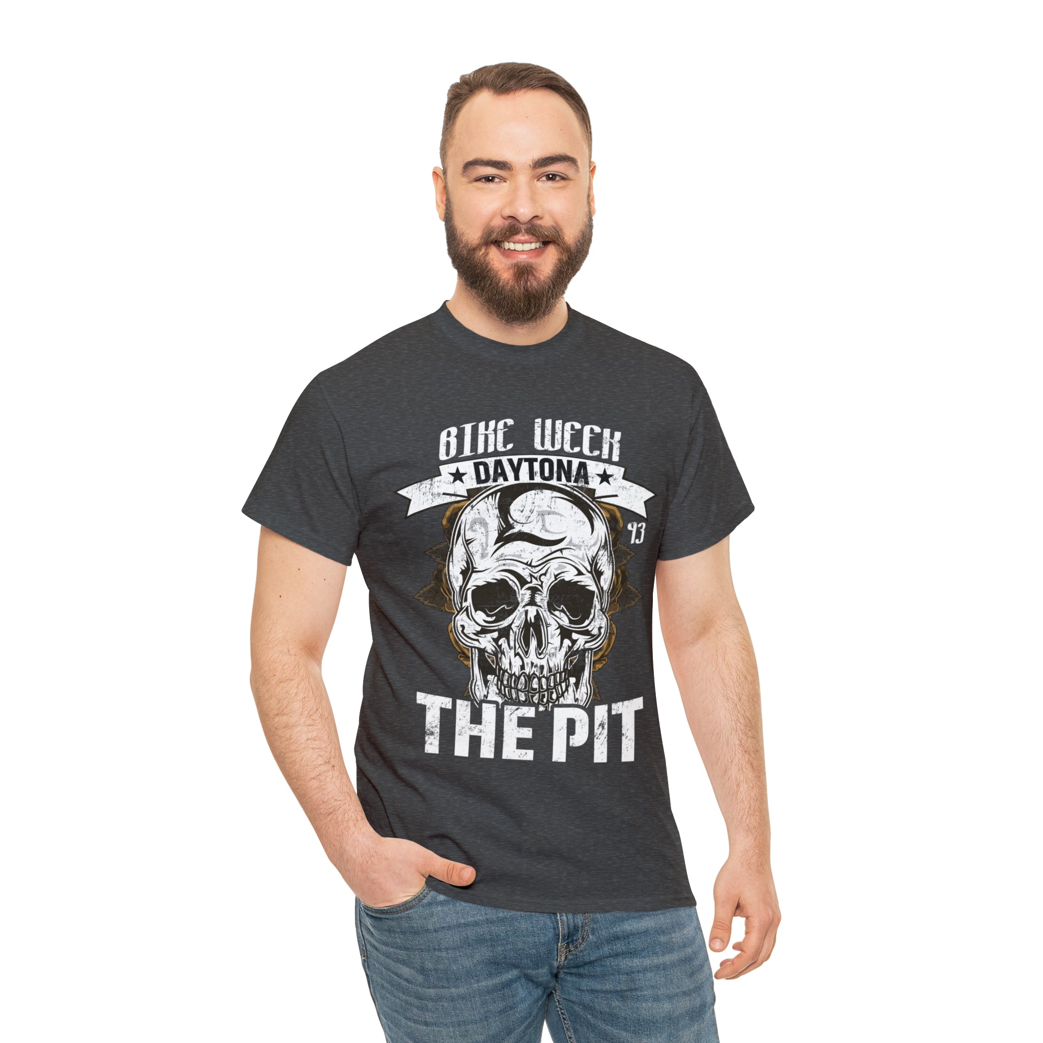 Daytona Beach Bike Week Night Motorcycle Biker T-shirt The Pit.