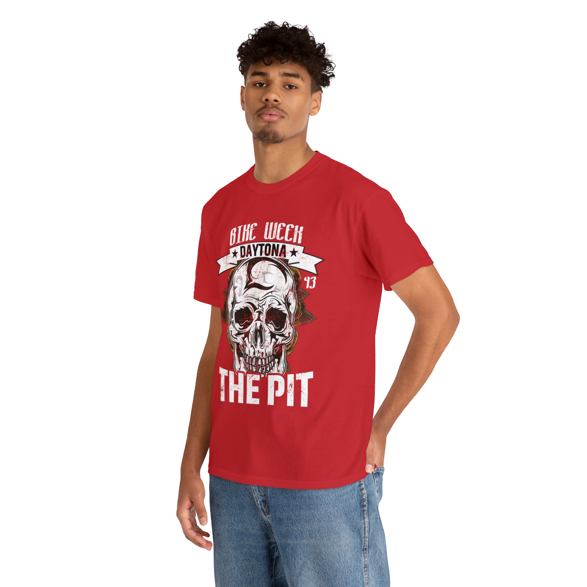 Daytona Beach Bike Week Night Motorcycle Biker T-shirt The Pit.