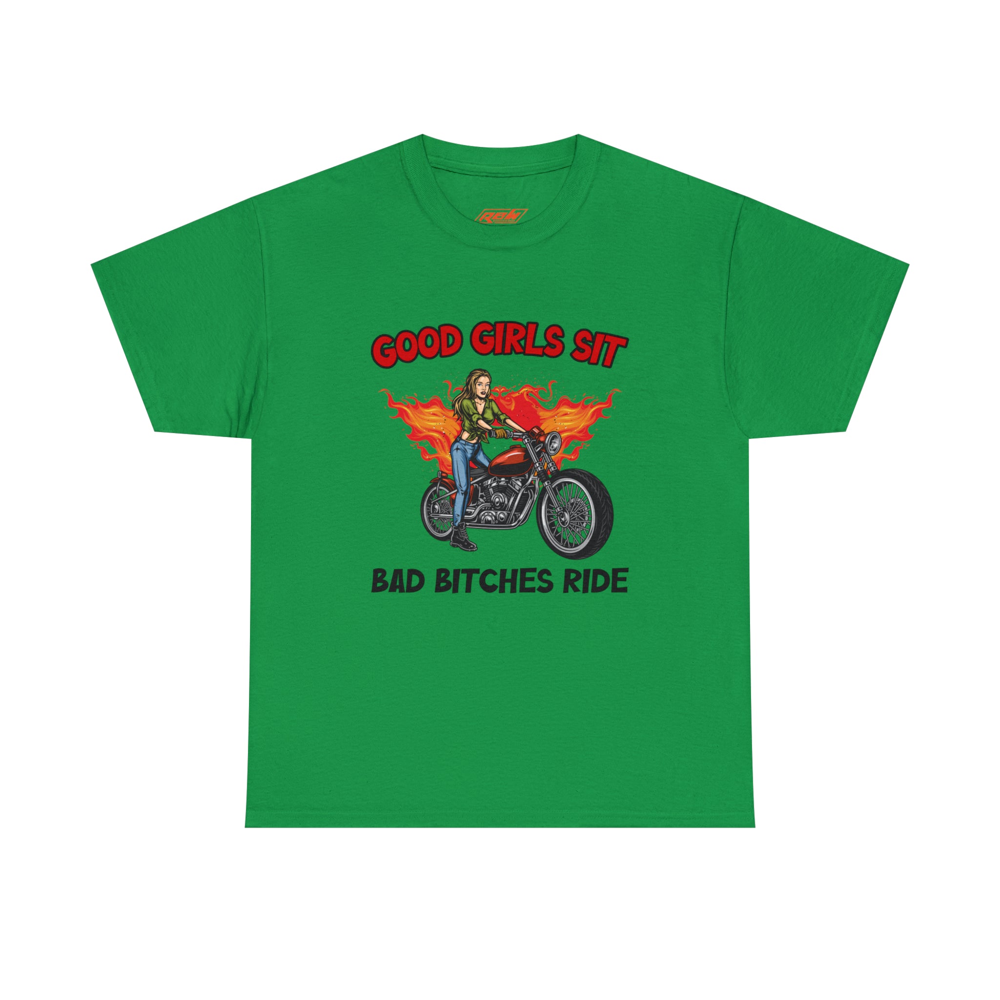 Women Motorcycle Street Wear T-Shirt Good Girls Sit Bad Bitches Ride Bike Week