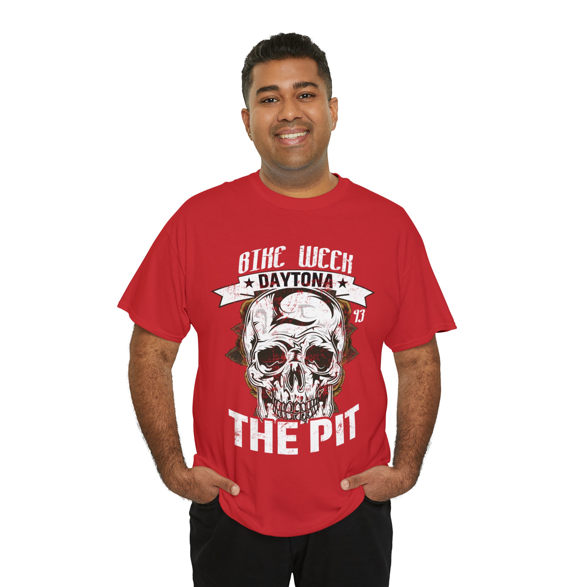 Daytona Beach Bike Week Night Motorcycle Biker T-shirt The Pit.