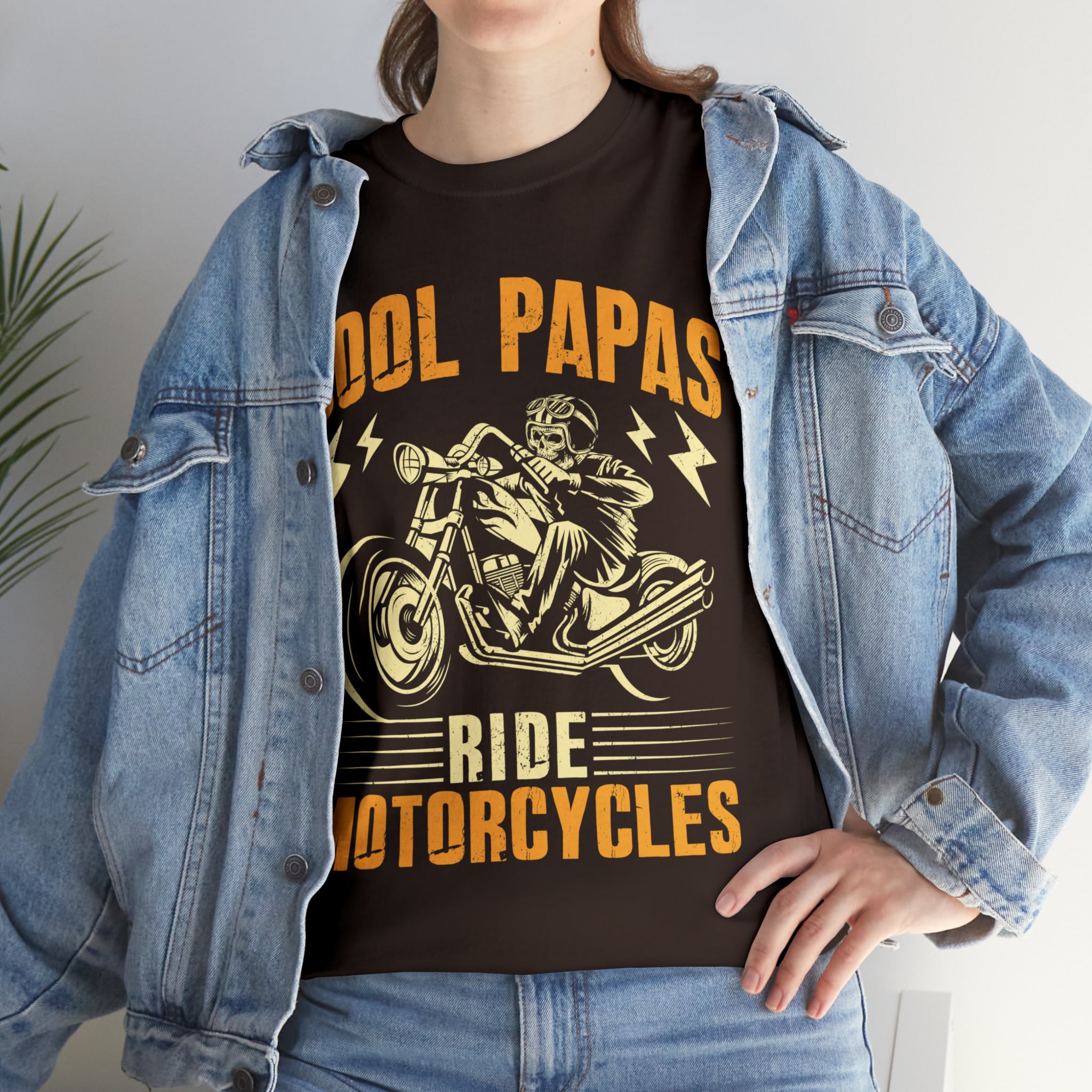 Men's Motorcycle Biker Bike Night Bike Week Casual Streetwear T-Shirt Cool Papas Ride Motorcycles