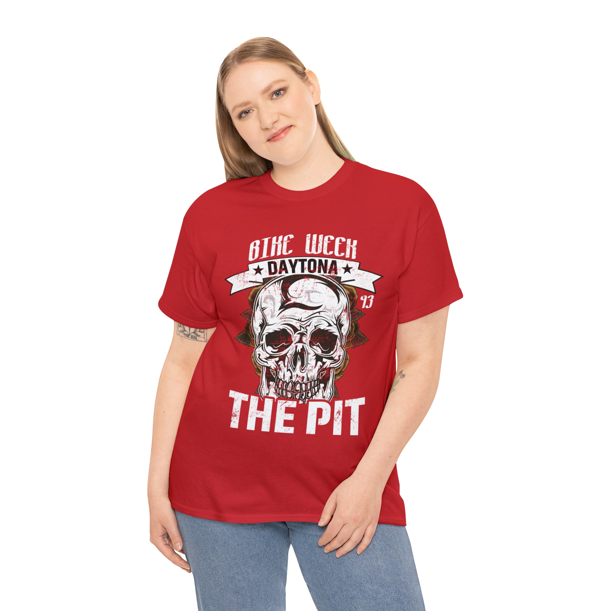 Daytona Beach Bike Week Night Motorcycle Biker T-shirt The Pit.