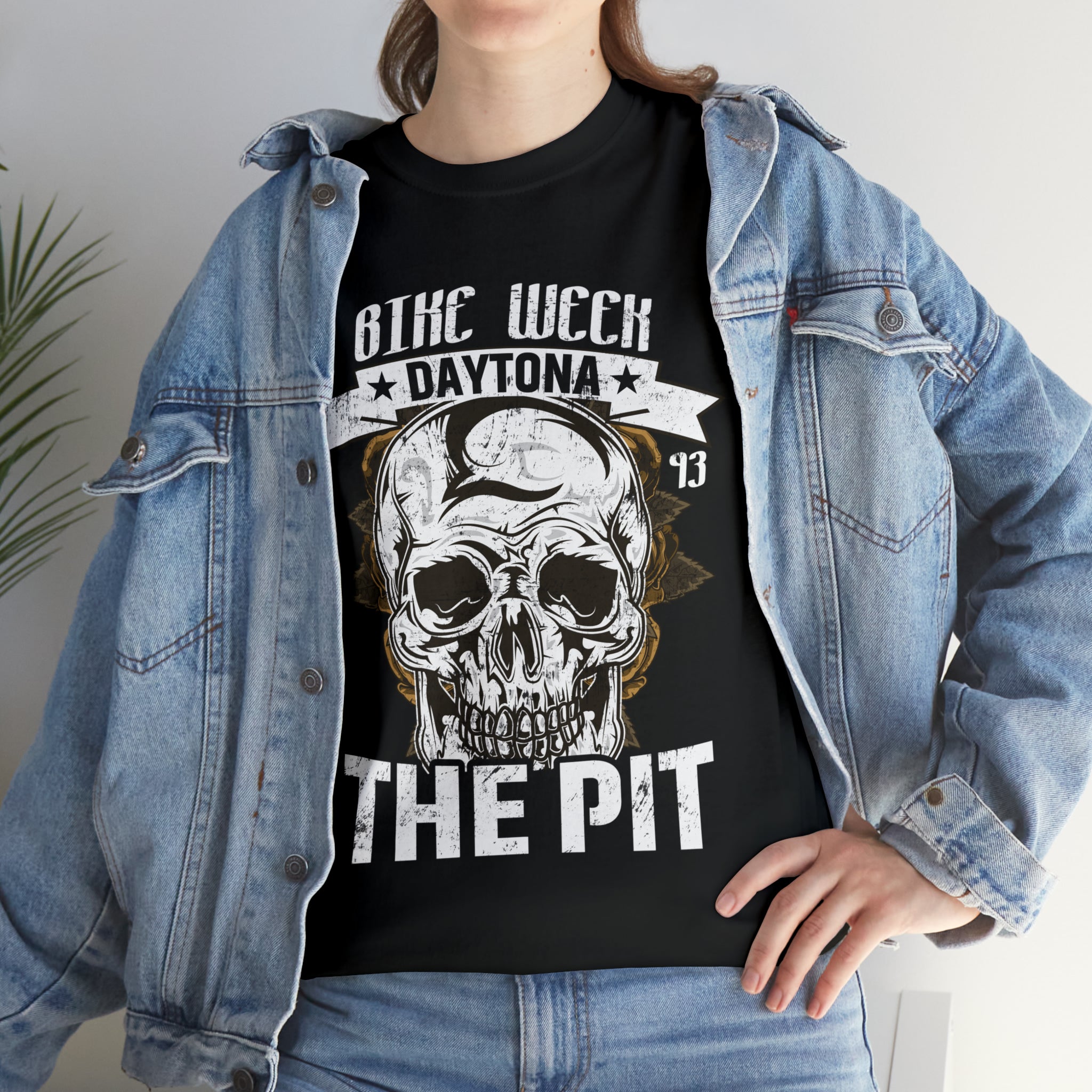 Daytona Beach Bike Week Night Motorcycle Biker T-shirt The Pit.