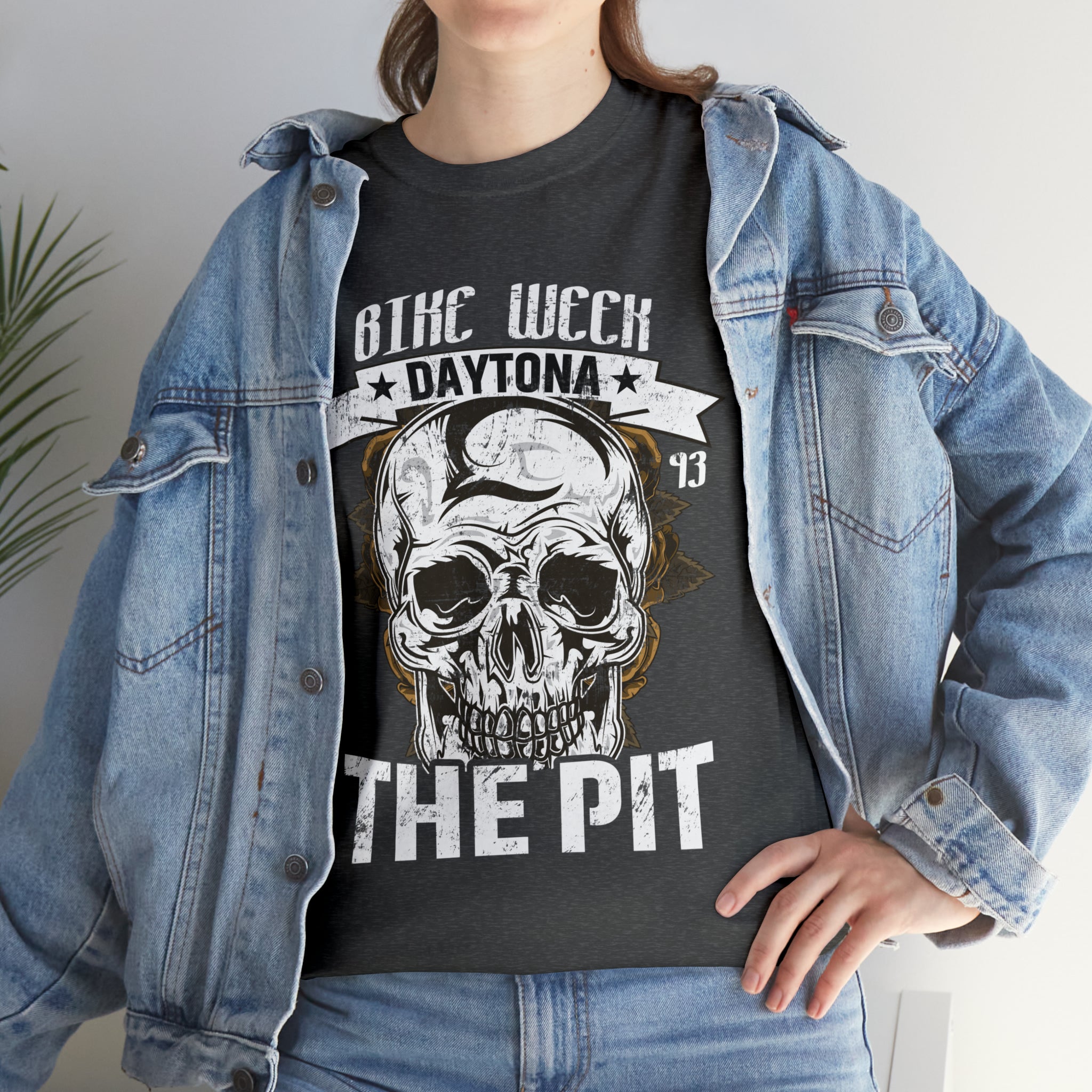 Daytona Beach Bike Week Night Motorcycle Biker T-shirt The Pit.