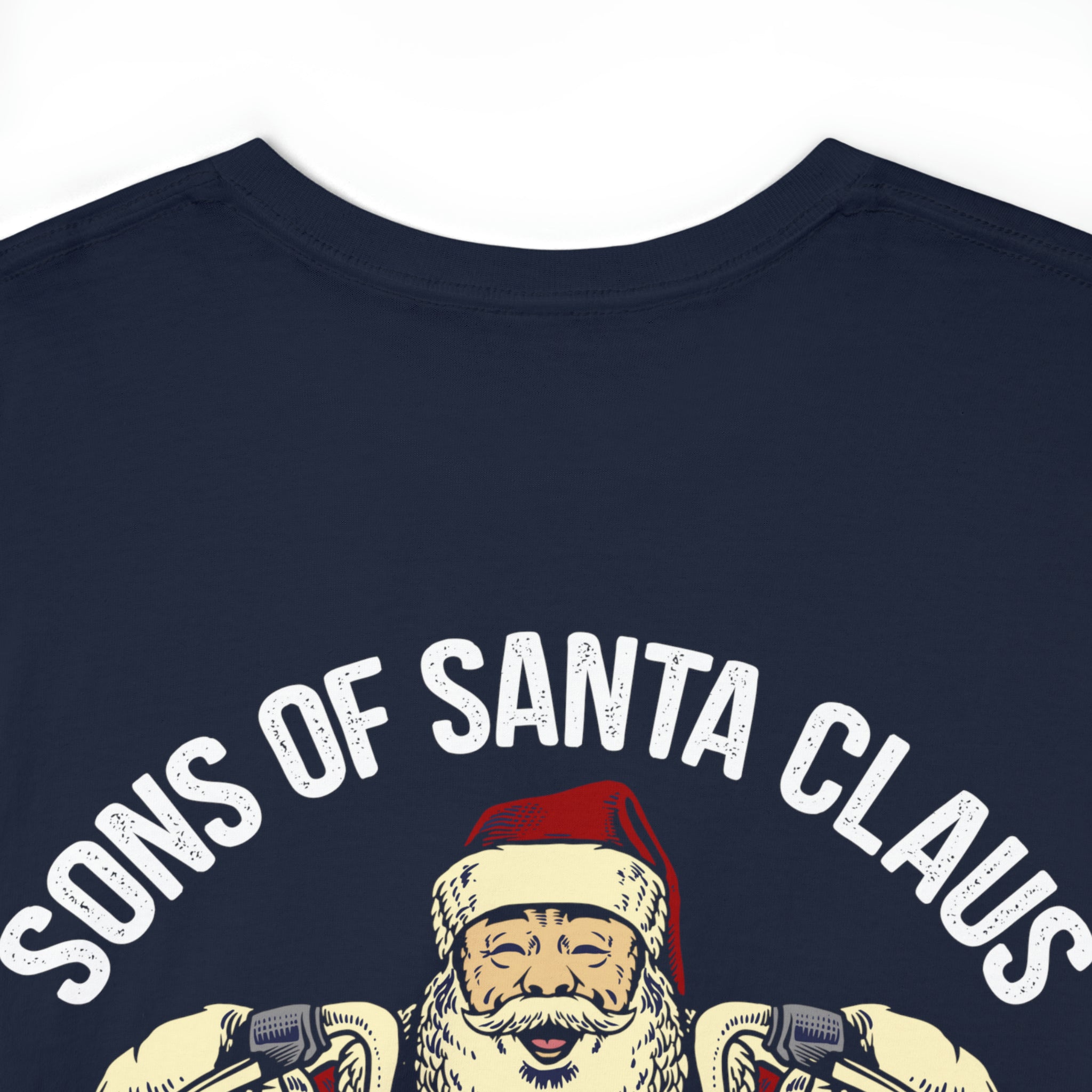 Funny Santa Clause Christmas Motorcycle Biker Bike Week Night T-shirt North Pole Chapter