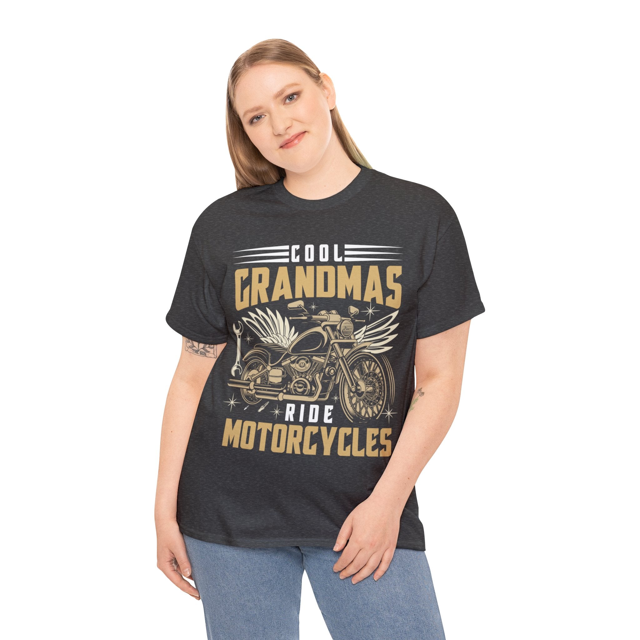 Funny Womens Grandma  Biker Motorcycle Bike Night Week T-Shirt Cool Grandmas Ride Motorcycles