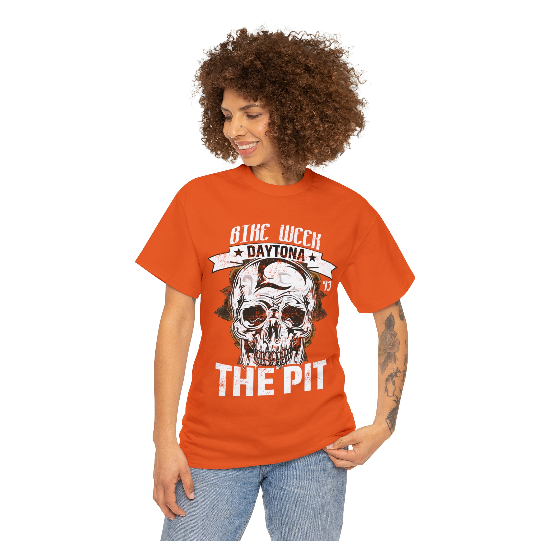 Daytona Beach Bike Week Night Motorcycle Biker T-shirt The Pit.