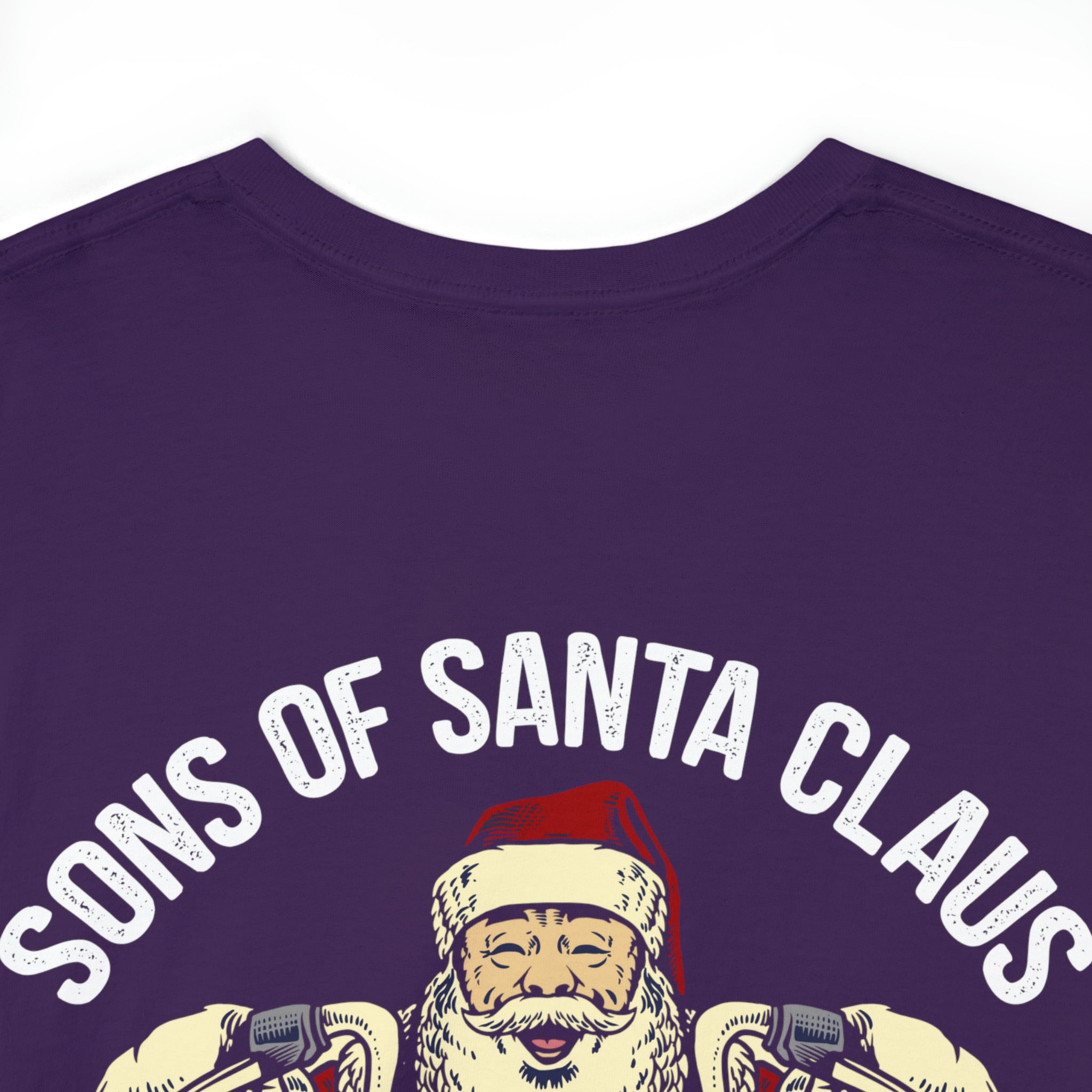 Funny Santa Clause Christmas Motorcycle Biker Bike Week Night T-shirt North Pole Chapter