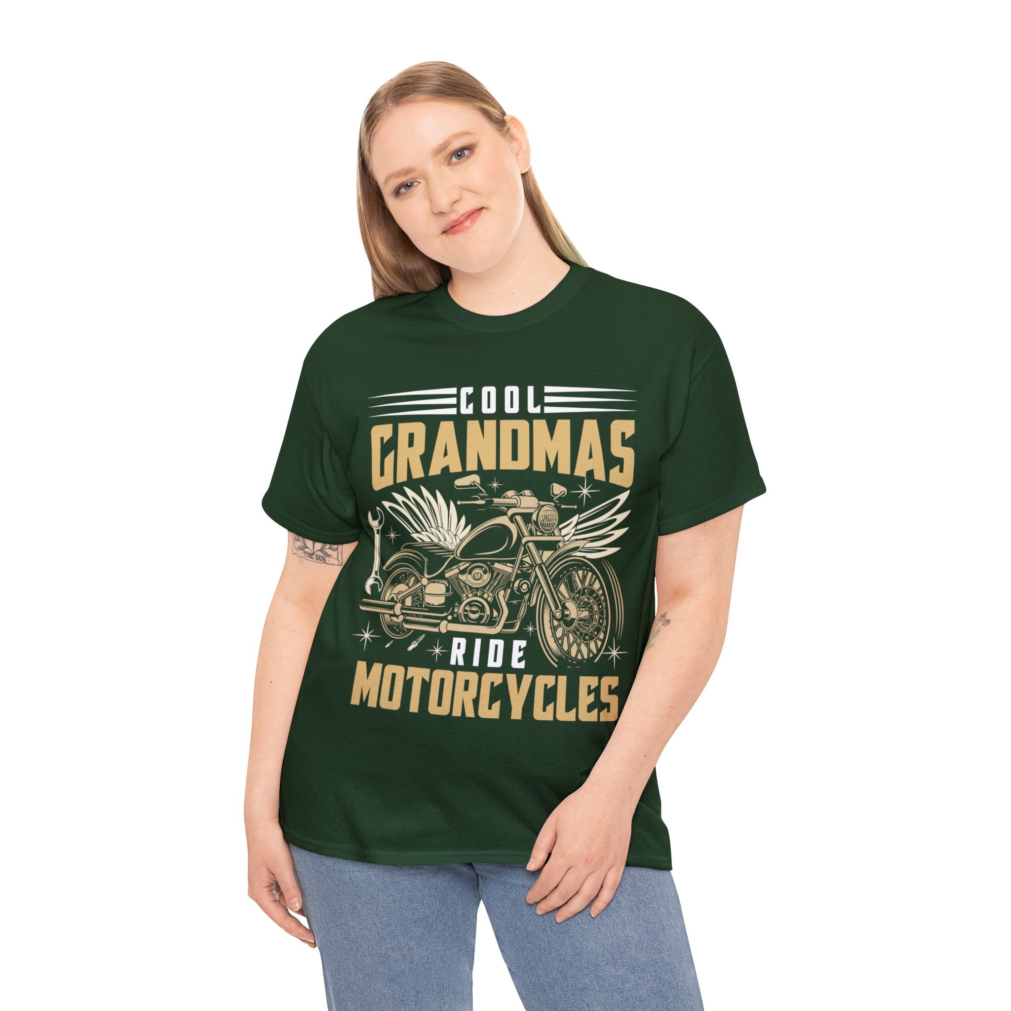 Funny Womens Grandma  Biker Motorcycle Bike Night Week T-Shirt Cool Grandmas Ride Motorcycles