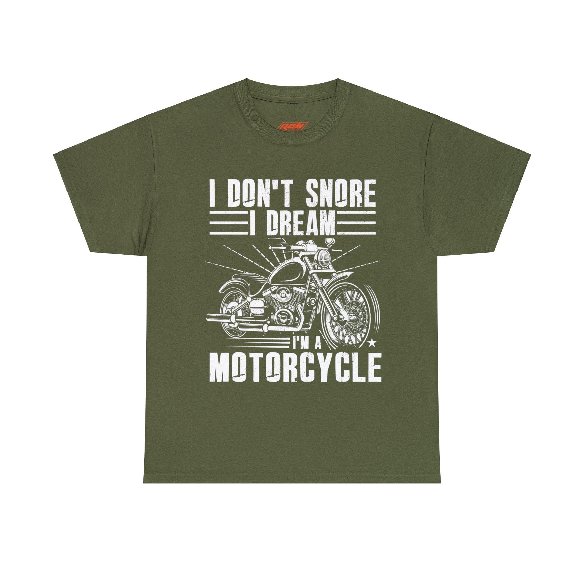 Mens Womens Funny Biker Motorcycle Bike Night Week T-shirt I don't snore I dream I am a Motorcycle