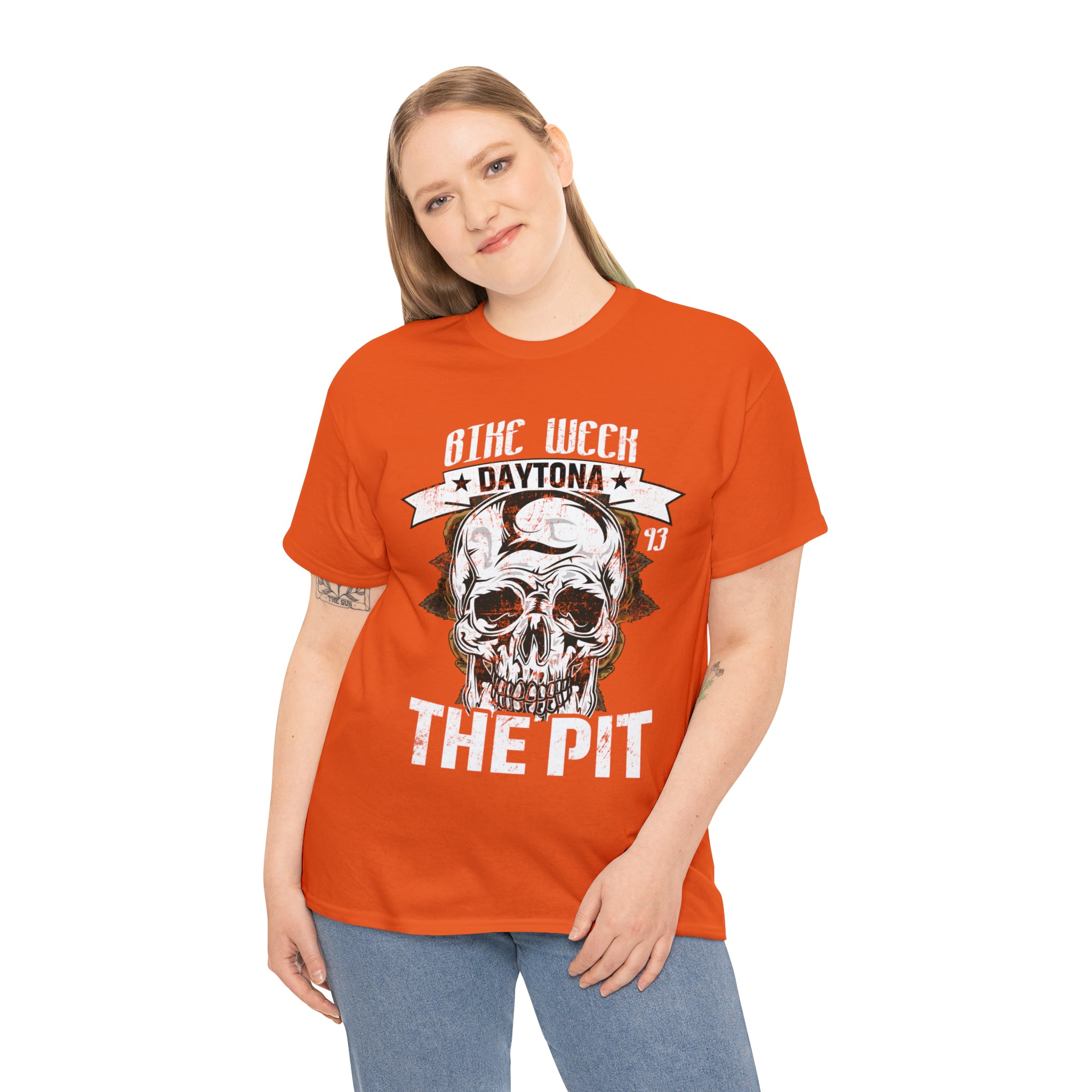 Daytona Beach Bike Week Night Motorcycle Biker T-shirt The Pit.