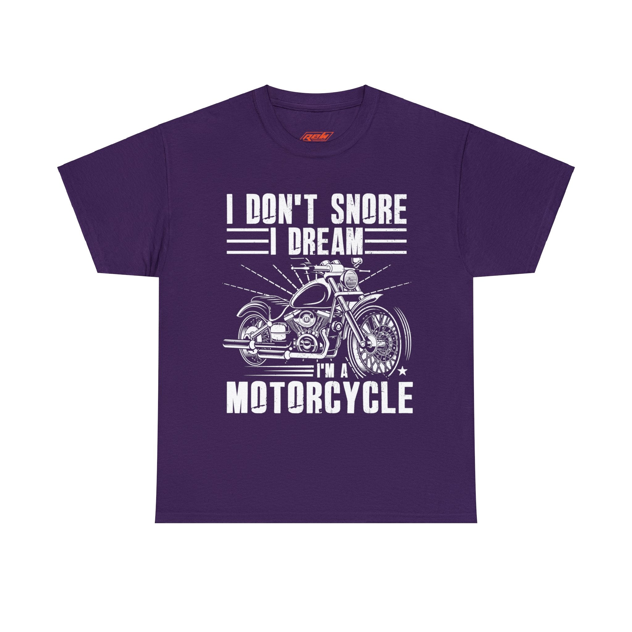 Mens Womens Funny Biker Motorcycle Bike Night Week T-shirt I don't snore I dream I am a Motorcycle