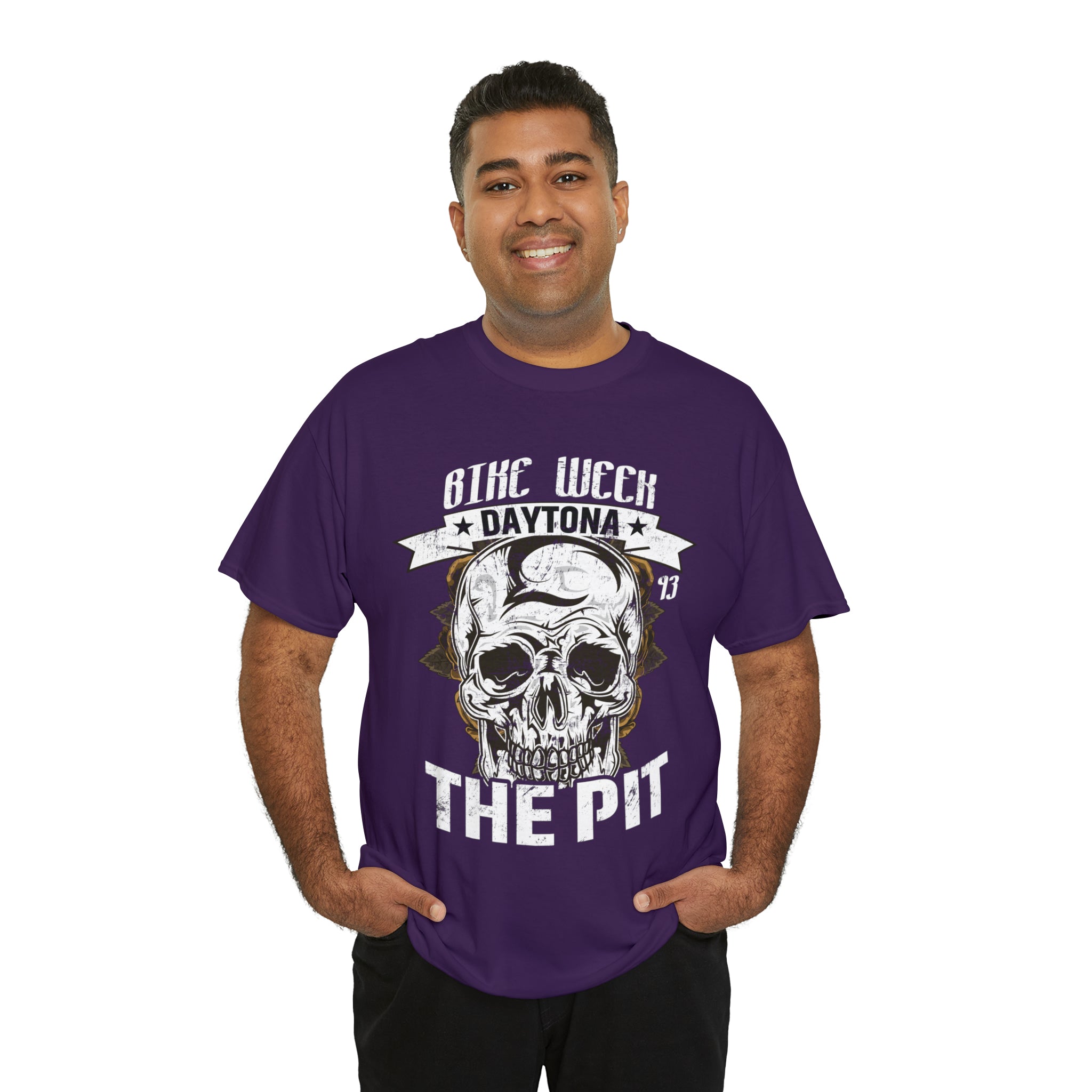 Daytona Beach Bike Week Night Motorcycle Biker T-shirt The Pit.