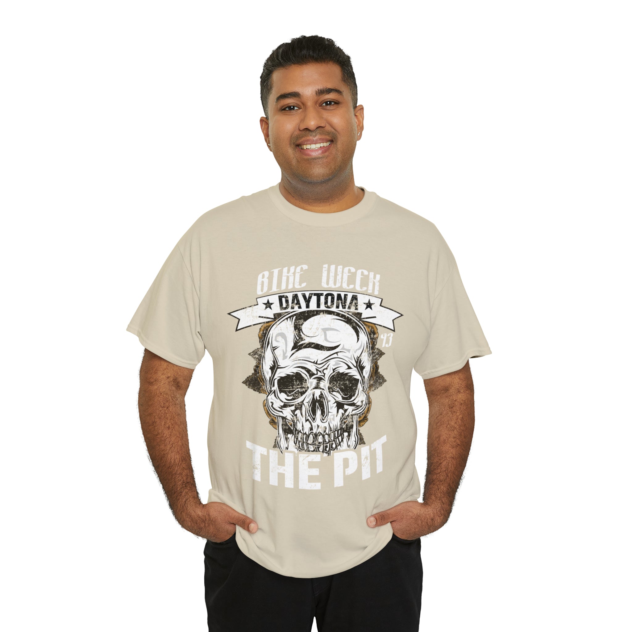 Daytona Beach Bike Week Night Motorcycle Biker T-shirt The Pit.