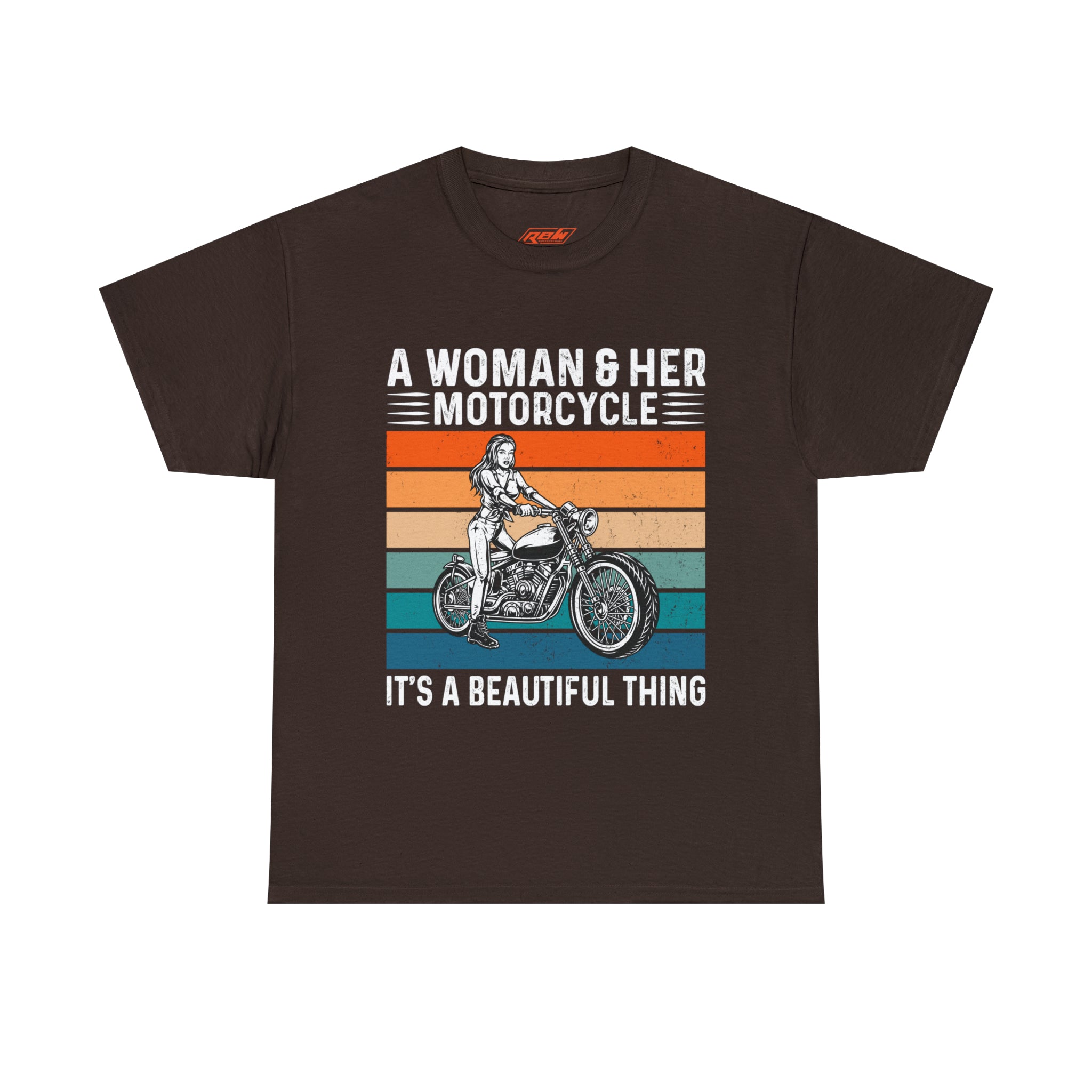 Funny Biker Chick Bike Night Week Motorcycle Casual Streetwear T-shirt a Woman and her Bike its a Beautiful Thing