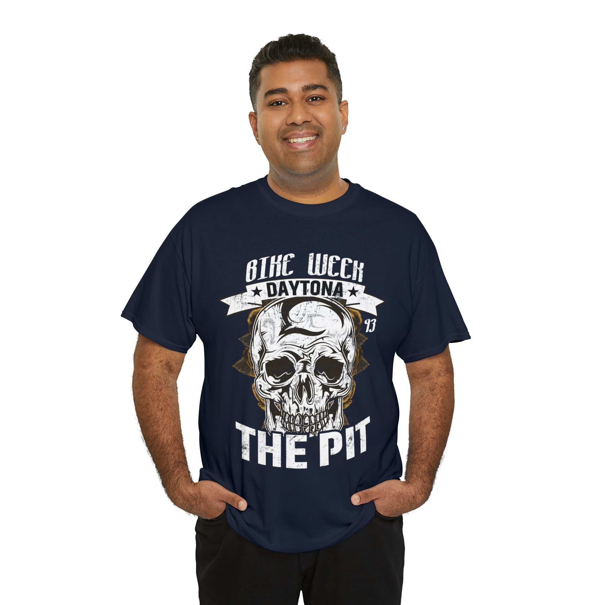 Daytona Beach Bike Week Night Motorcycle Biker T-shirt The Pit.