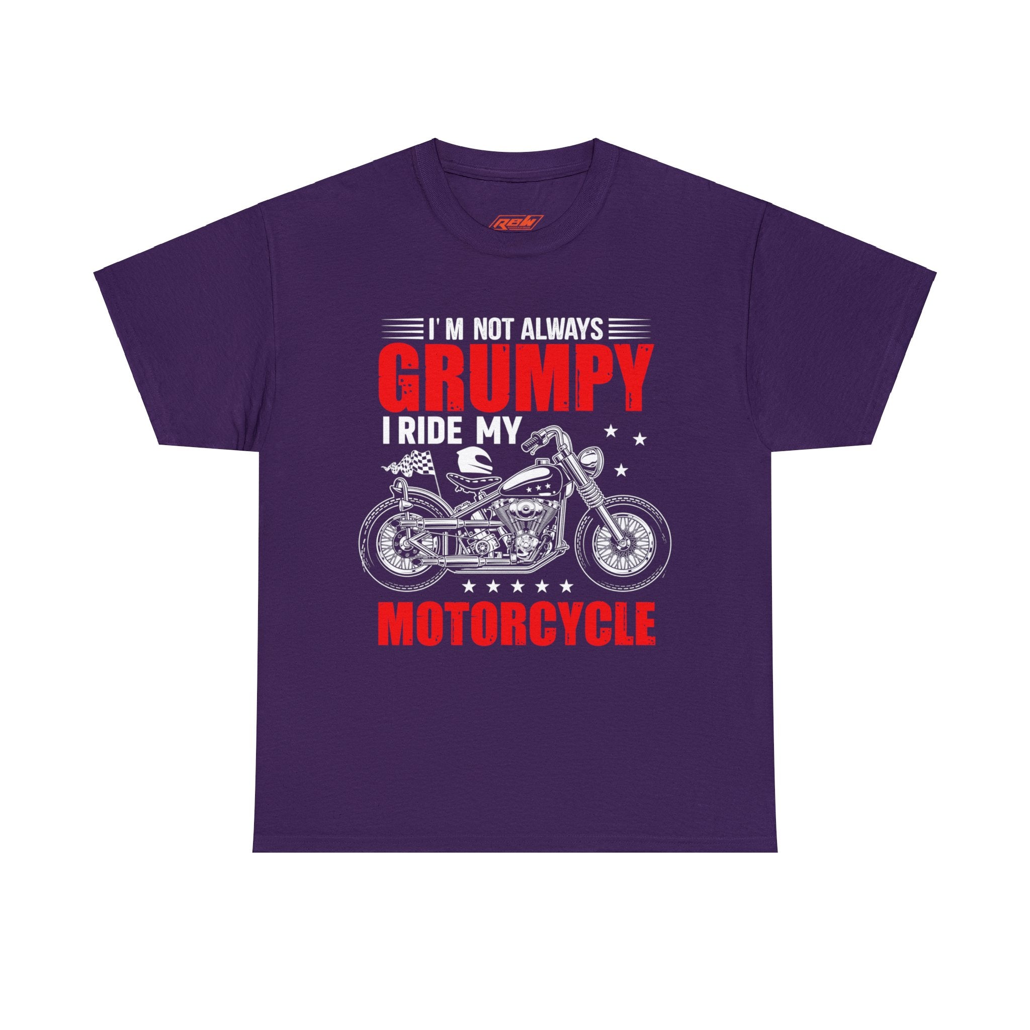 Funny Old Man Biker Motorcycle Bike Night Week T-Shirt Im not Always Grumpy I Ride My Motorcycle