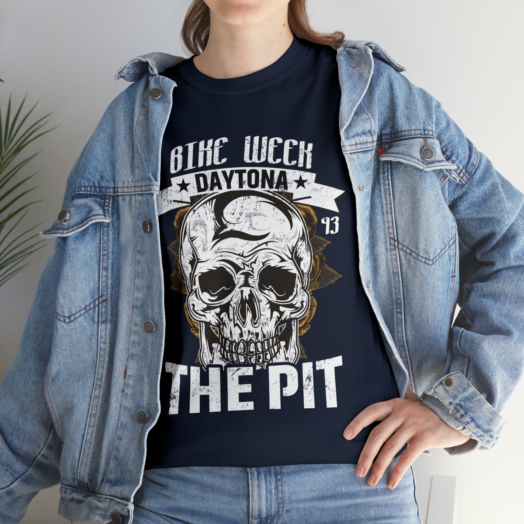 Daytona Beach Bike Week Night Motorcycle Biker T-shirt The Pit.