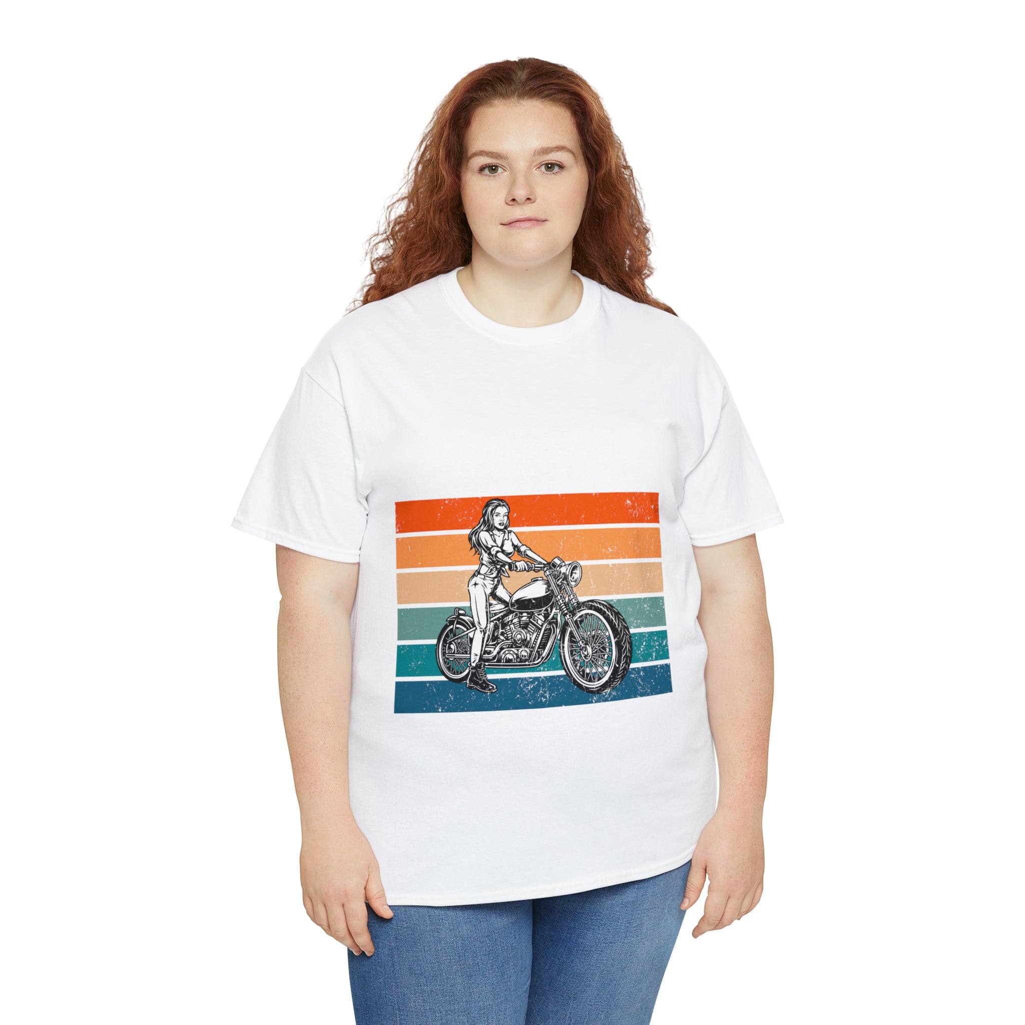 Funny Biker Chick Bike Night Week Motorcycle Casual Streetwear T-shirt a Woman and her Bike its a Beautiful Thing