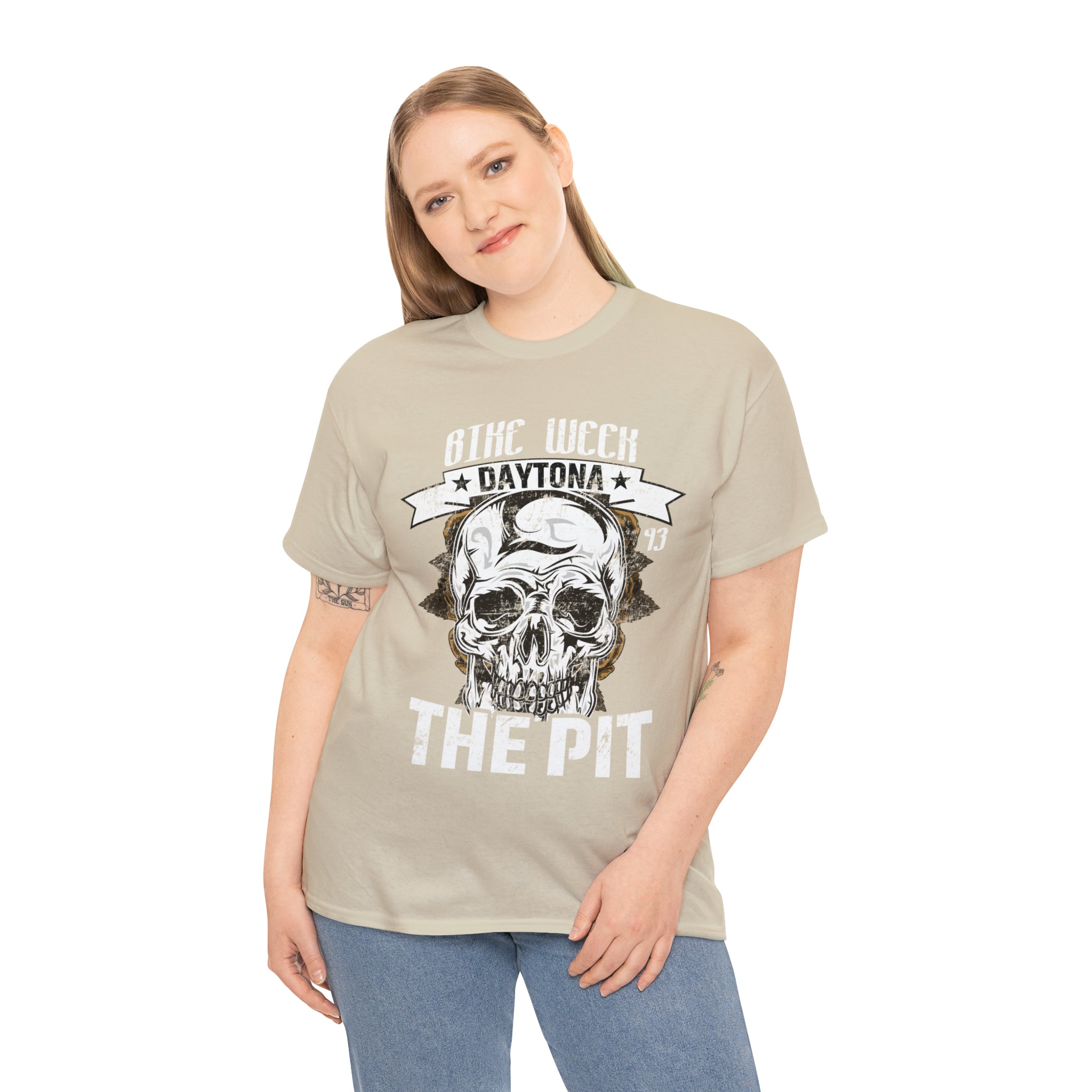 Daytona Beach Bike Week Night Motorcycle Biker T-shirt The Pit.