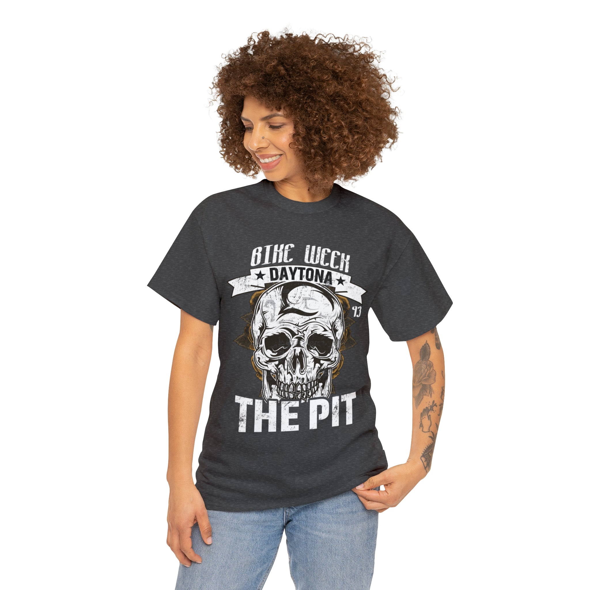 Daytona Beach Bike Week Night Motorcycle Biker T-shirt The Pit.