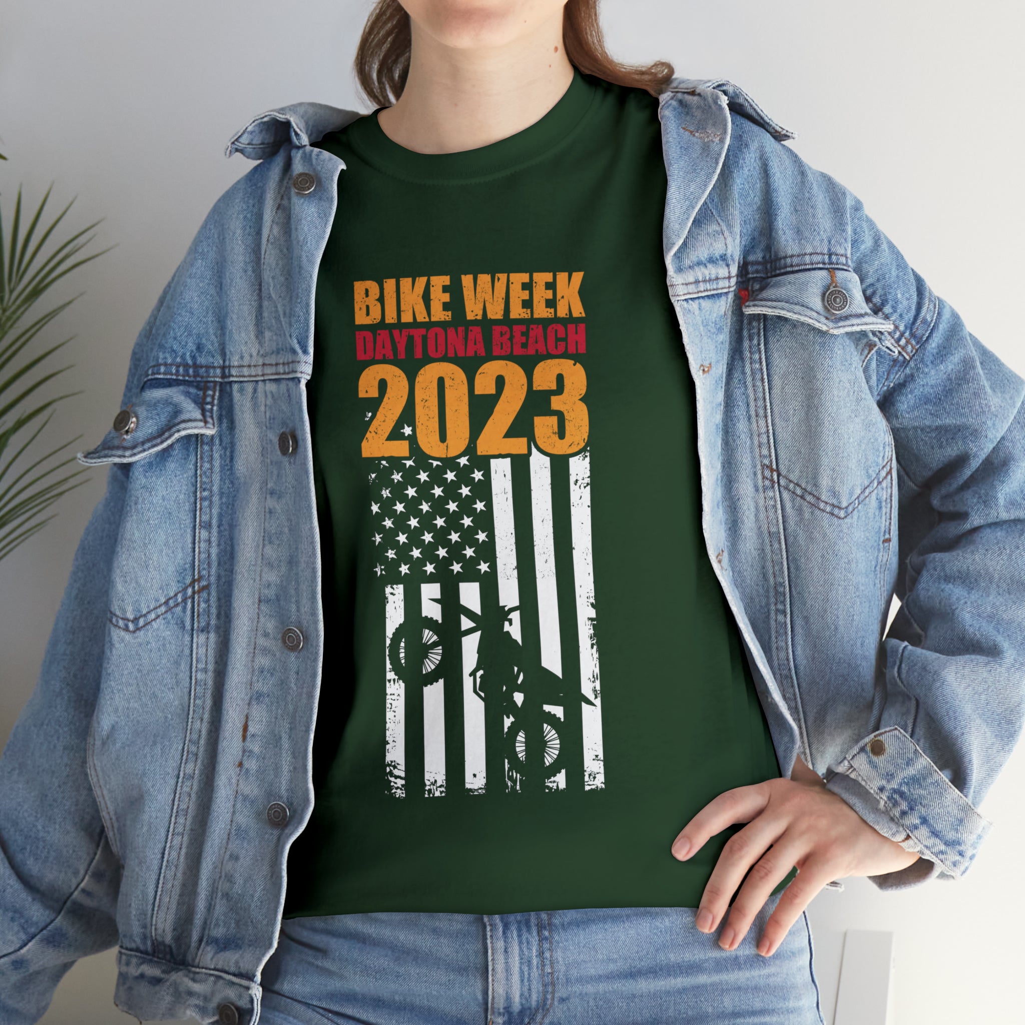 Cool Daytona Bike Week 2023 Biker Motorcycle Cotton T-shirt