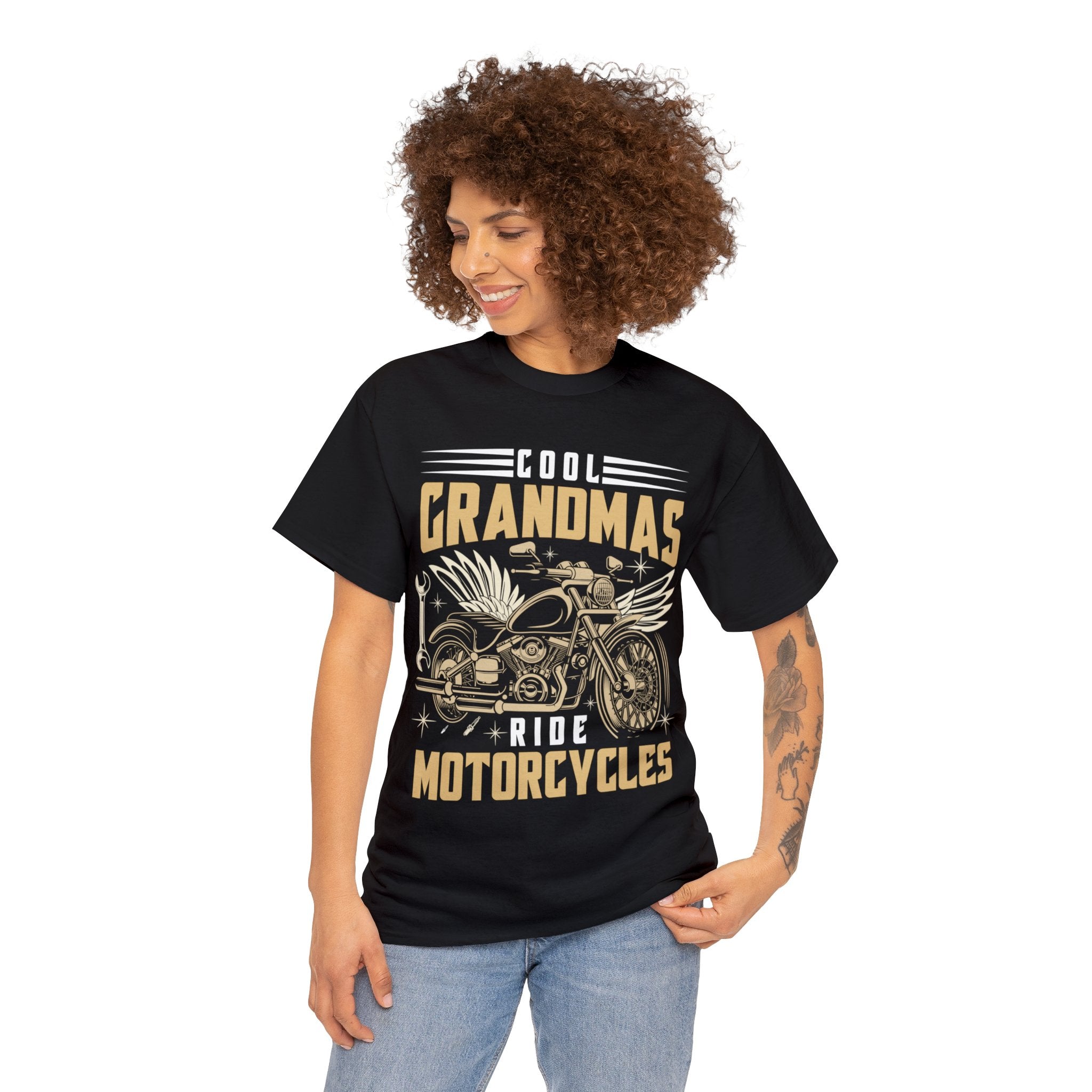 Funny Womens Grandma  Biker Motorcycle Bike Night Week T-Shirt Cool Grandmas Ride Motorcycles