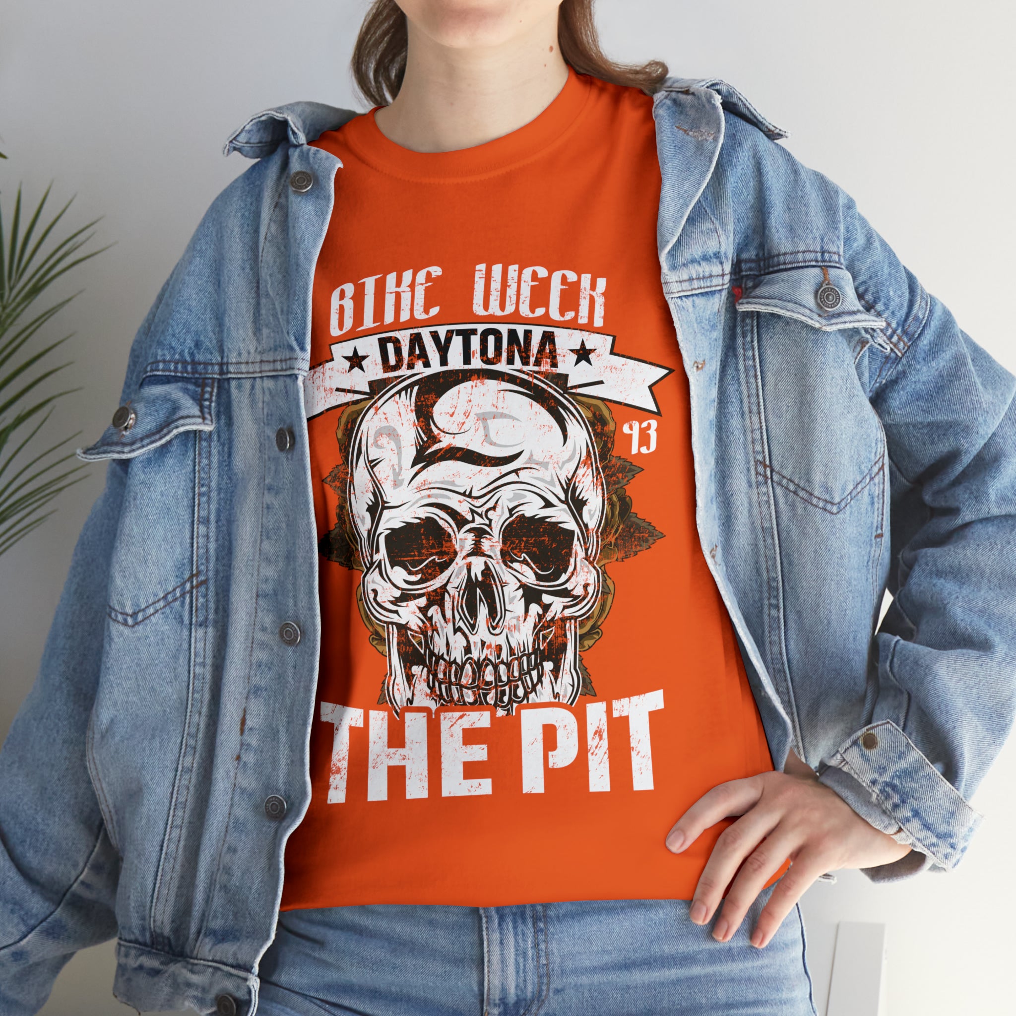 Daytona Beach Bike Week Night Motorcycle Biker T-shirt The Pit.