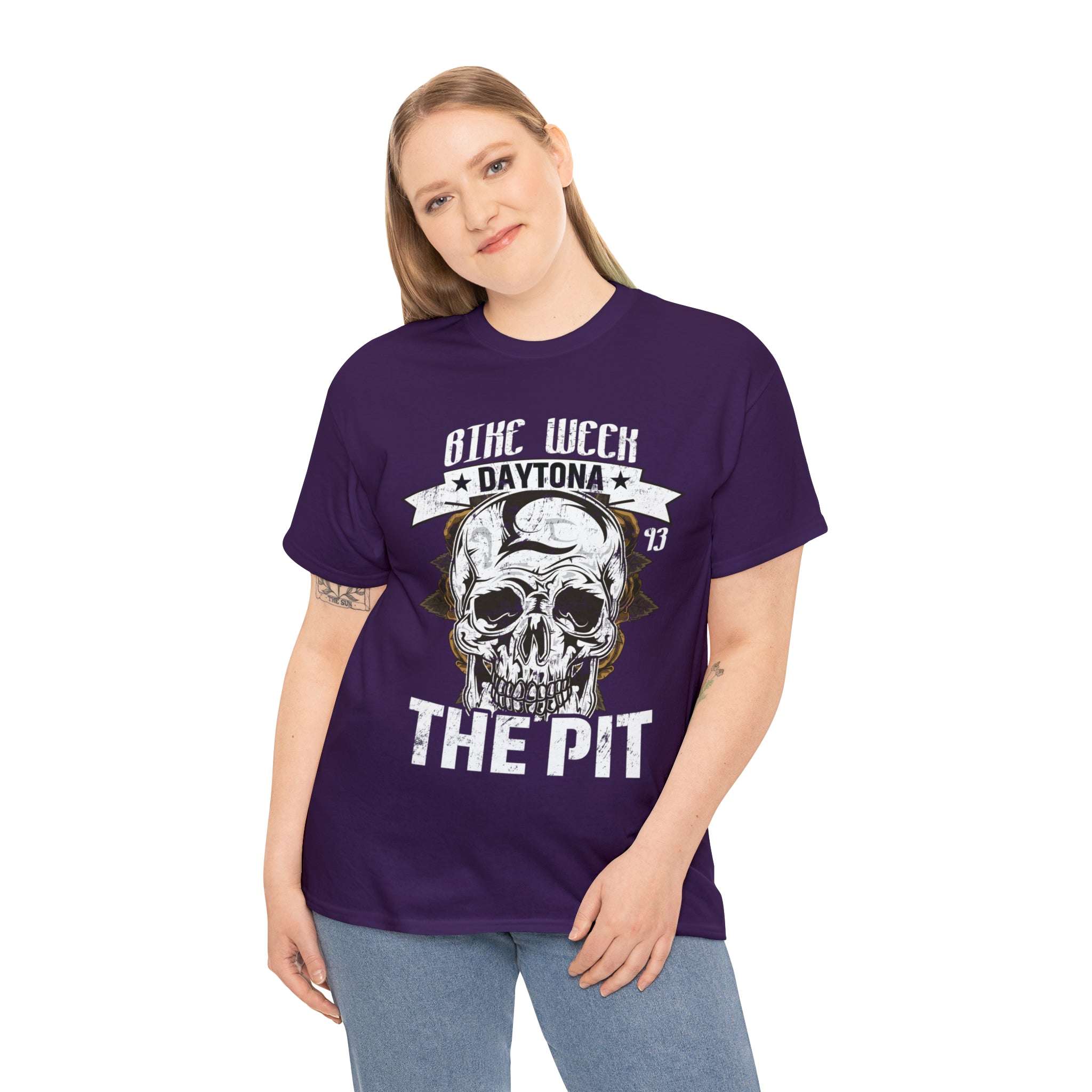 Daytona Beach Bike Week Night Motorcycle Biker T-shirt The Pit.