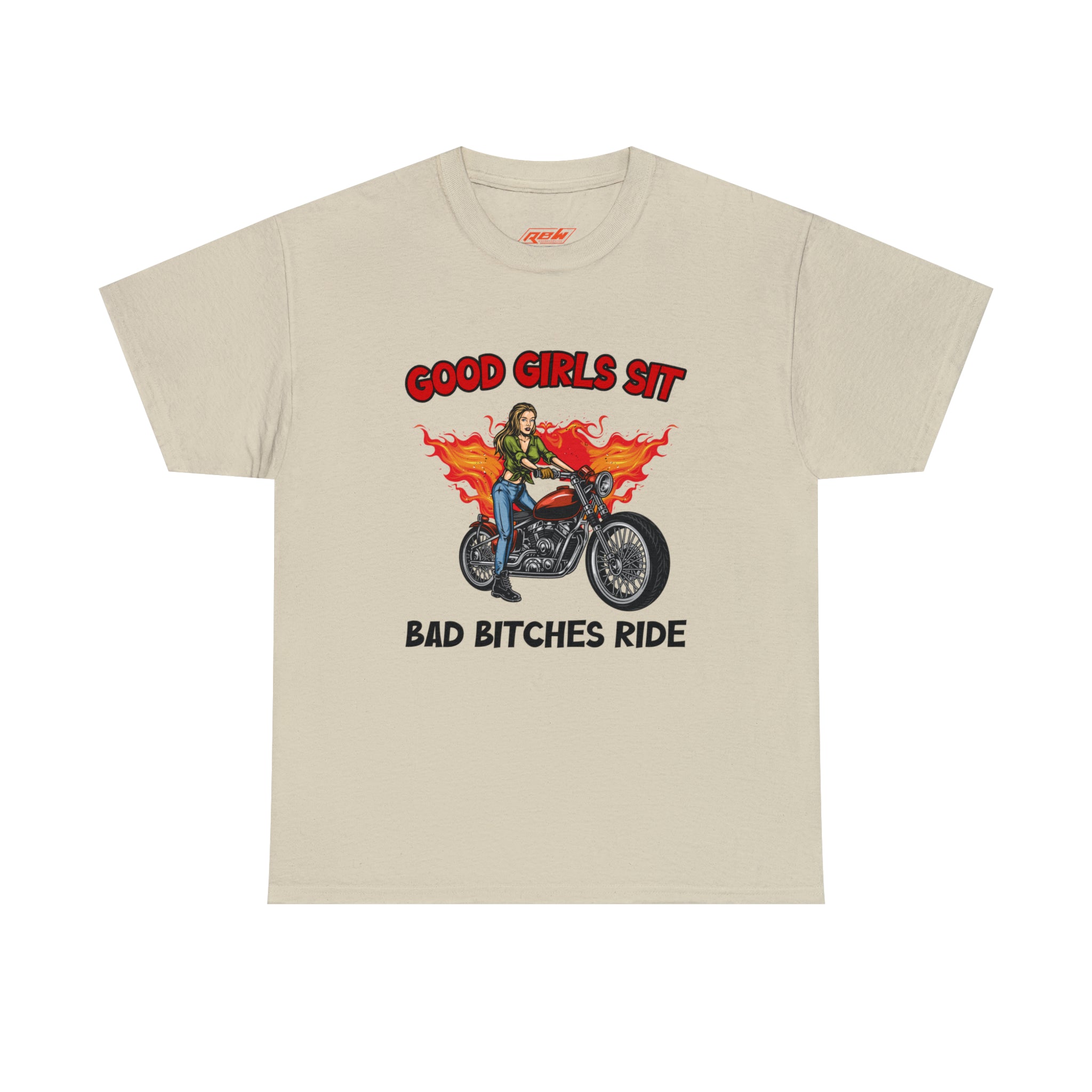 Women Motorcycle Street Wear T-Shirt Good Girls Sit Bad Bitches Ride Bike Week