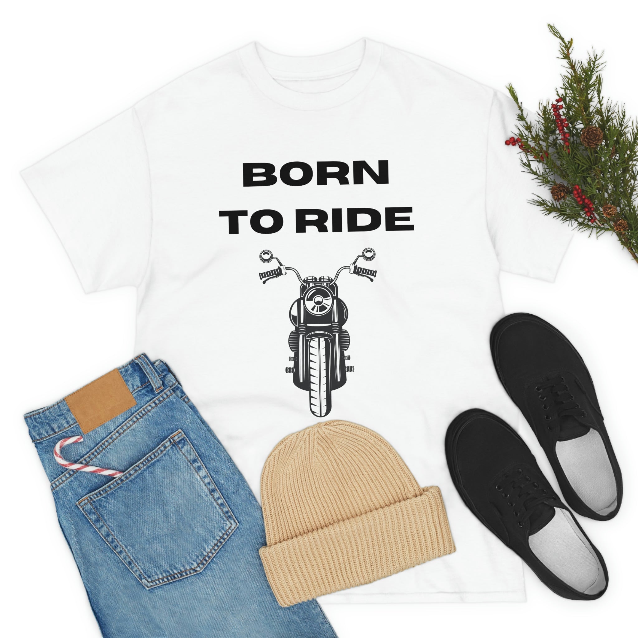 Funny Motorcycle Born to Ride Forced to Work T-shirt Bike Week Bike Night