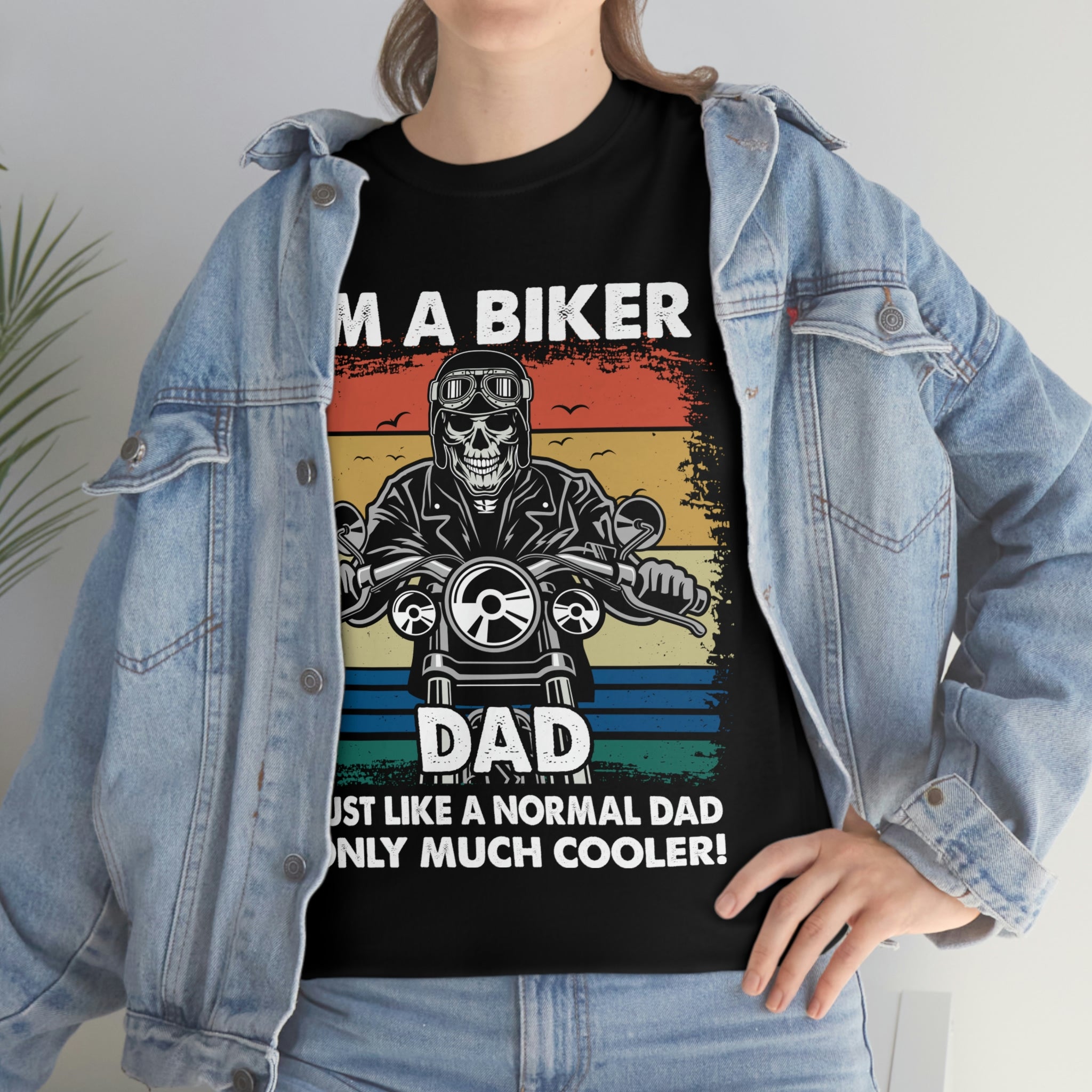 Unisex Heavy Cotton Cool Biker Dad T-Shirt