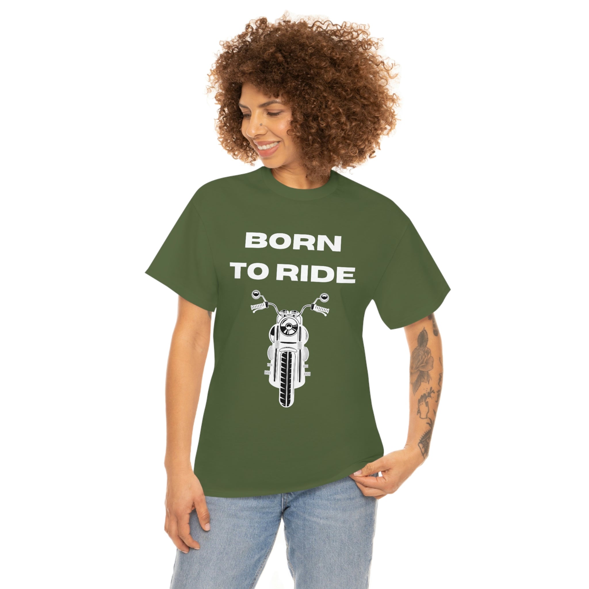 Unisex Funny Born to Ride Motorcycle T-Shirt