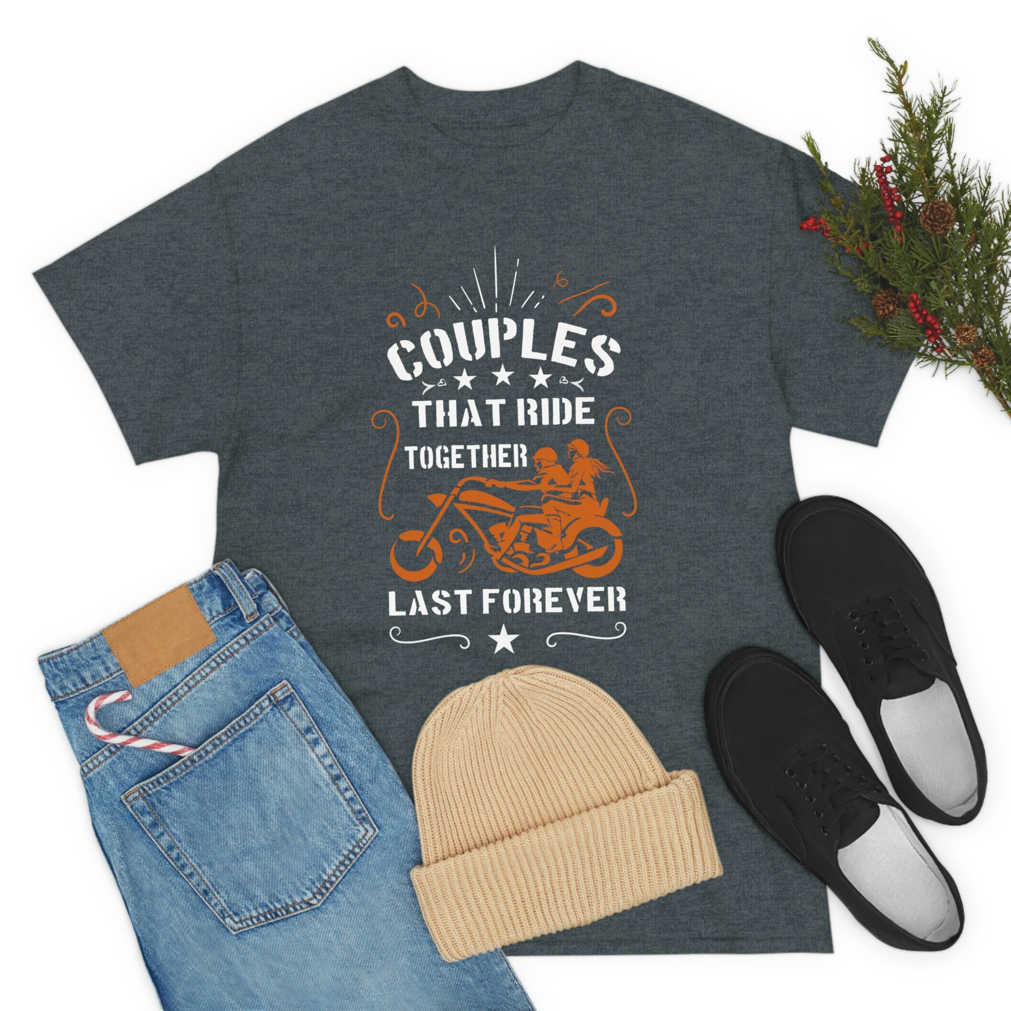 Cute Sweet Motorcycle Biker Couples Relationship T-Shirt