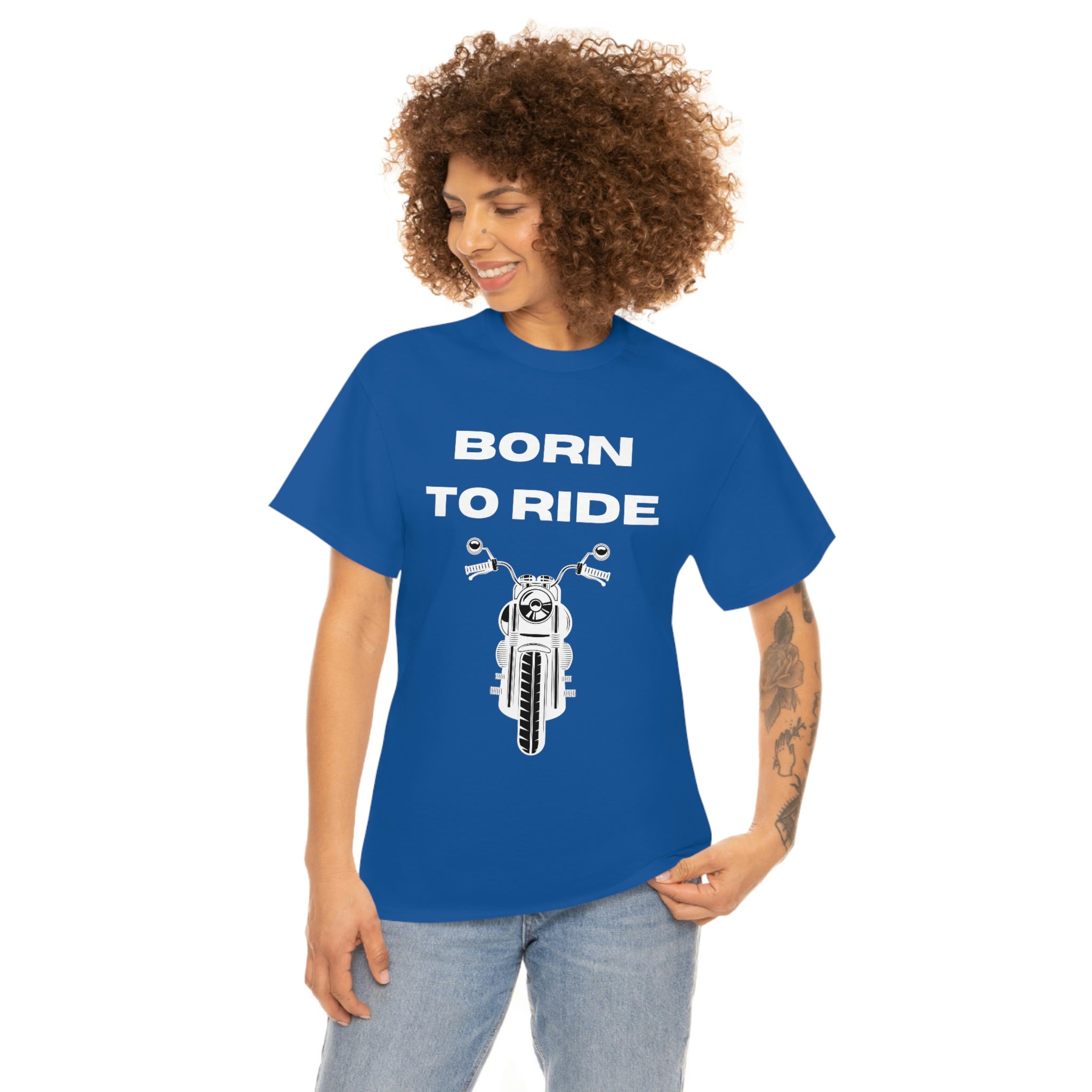 Unisex Funny Born to Ride Motorcycle T-Shirt