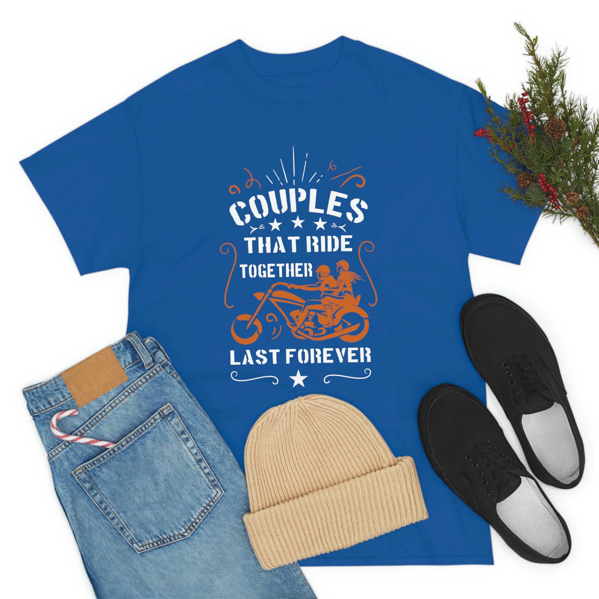 Cute Sweet Motorcycle Biker Couples Relationship T-Shirt