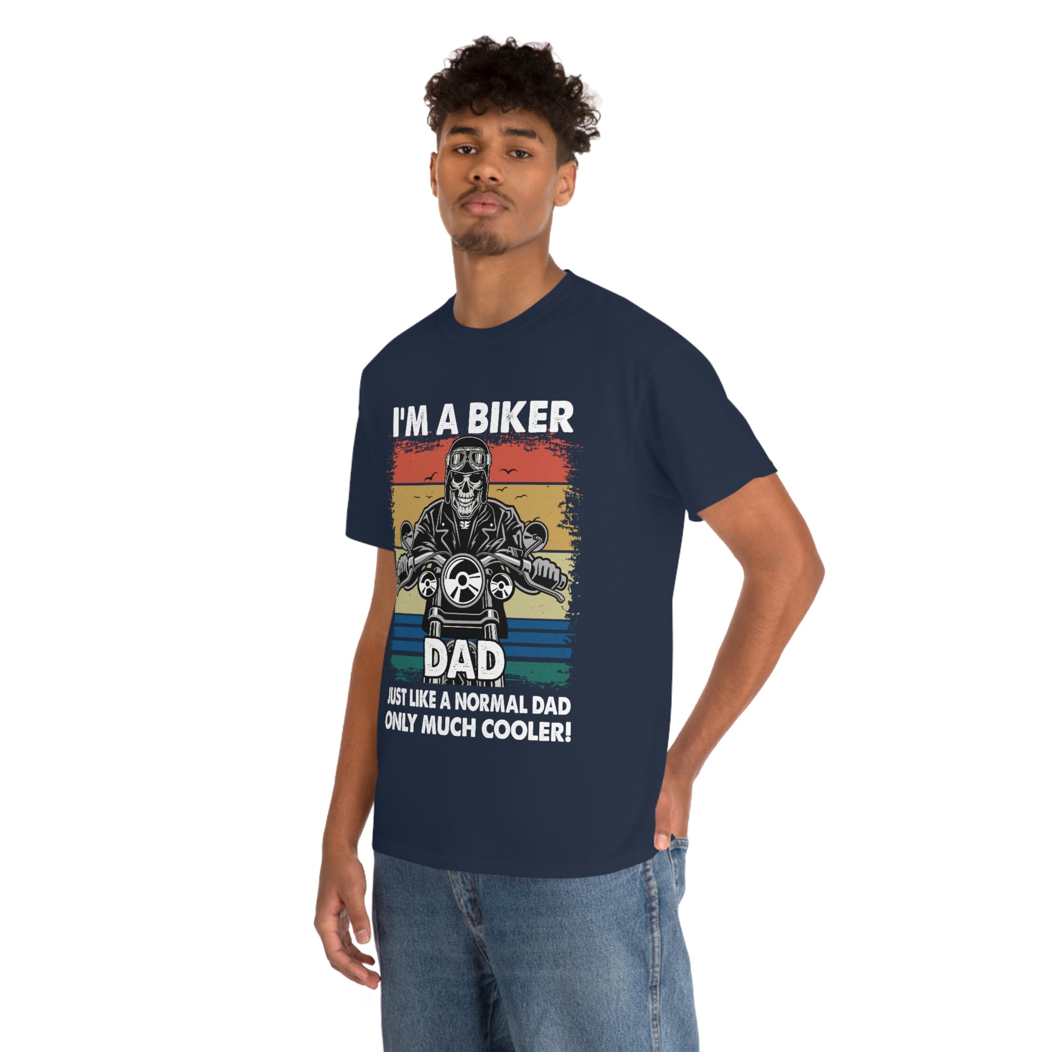 Unisex Heavy Cotton Cool Biker Dad T-Shirt