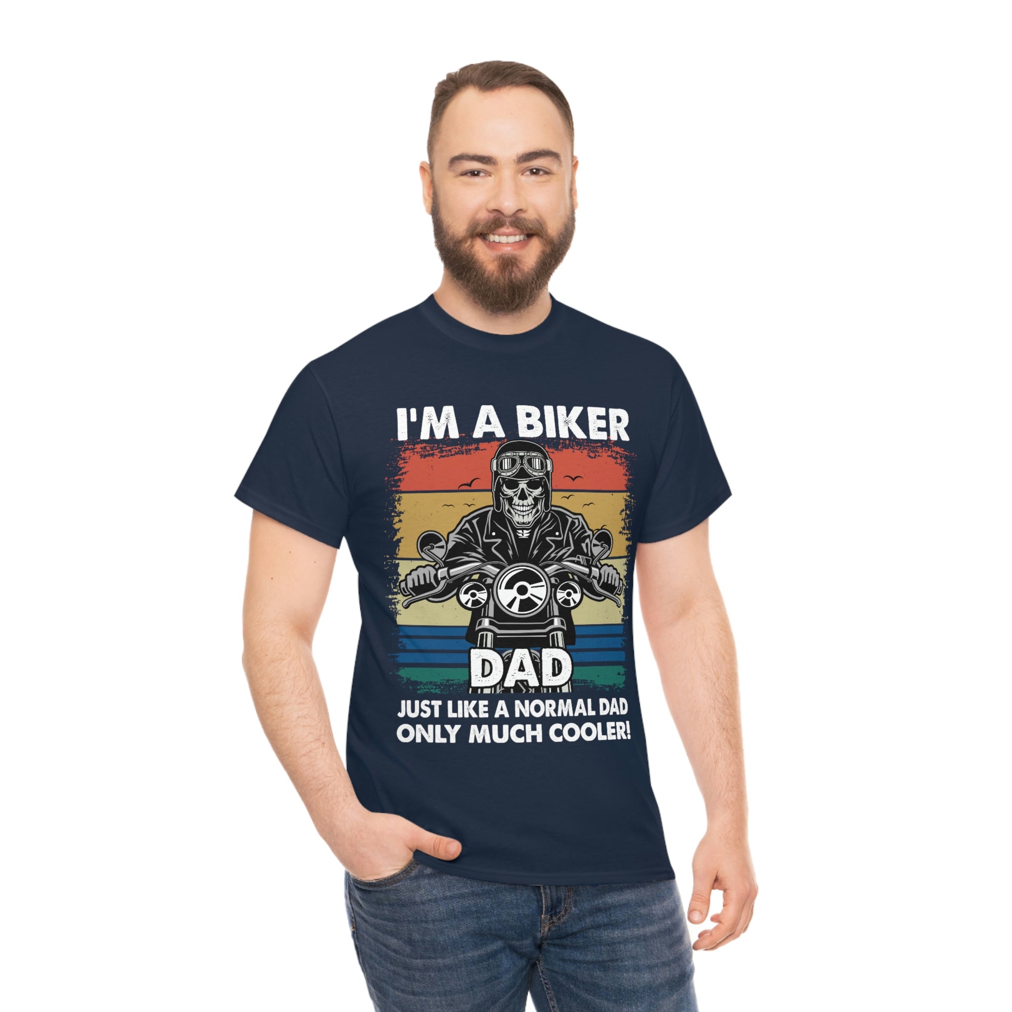 Unisex Heavy Cotton Cool Biker Dad T-Shirt