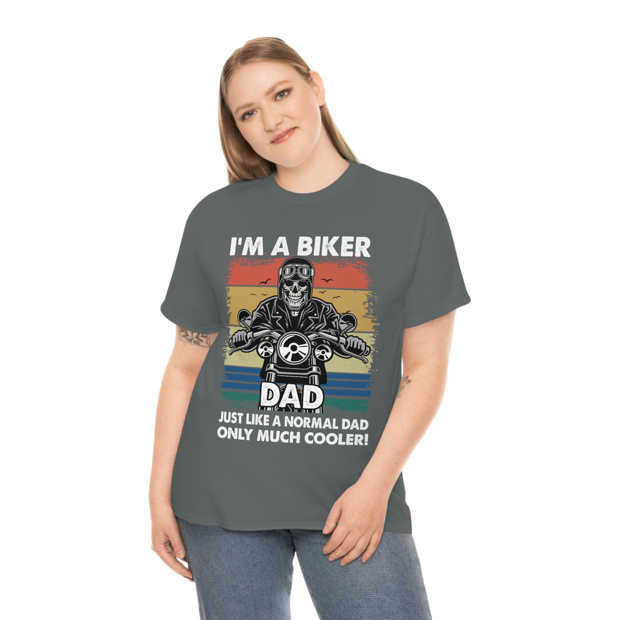 Unisex Heavy Cotton Cool Biker Dad T-Shirt