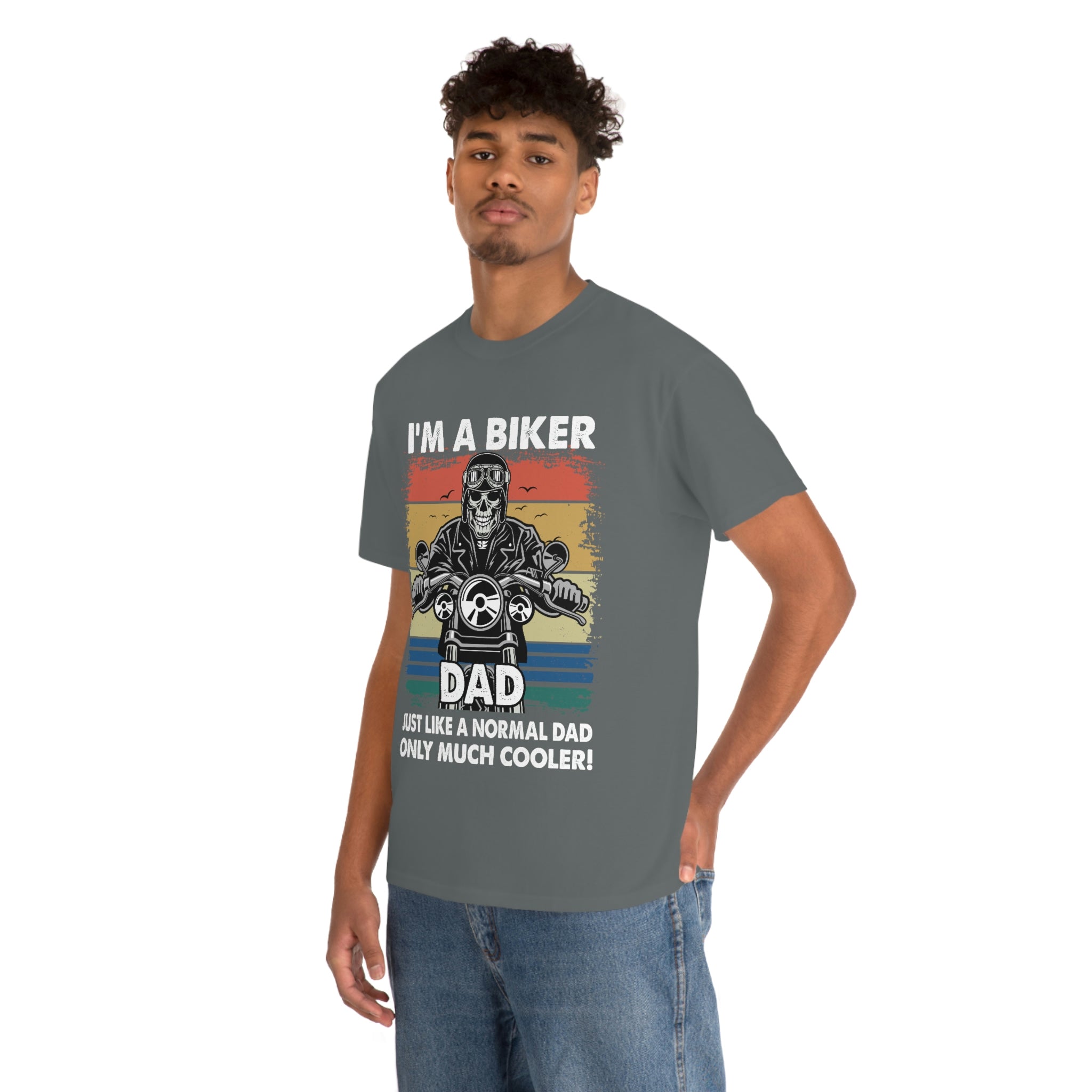 Unisex Heavy Cotton Cool Biker Dad T-Shirt