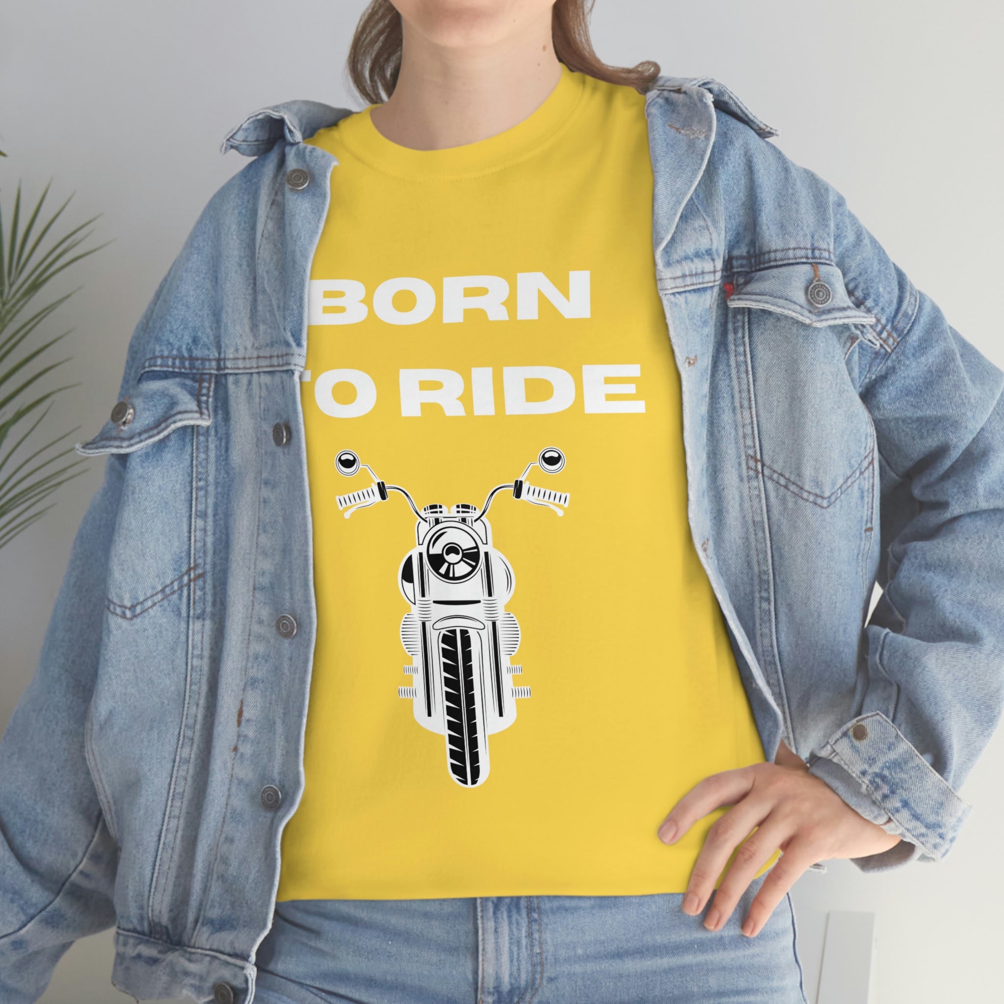 Unisex Funny Born to Ride Motorcycle T-Shirt