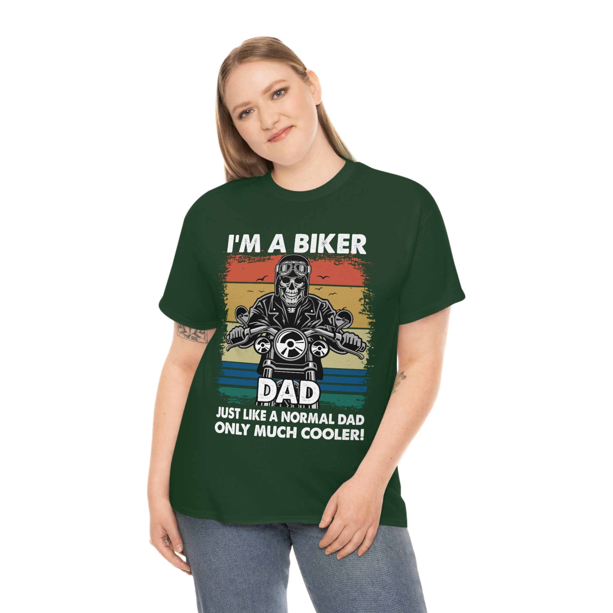 Unisex Heavy Cotton Cool Biker Dad T-Shirt