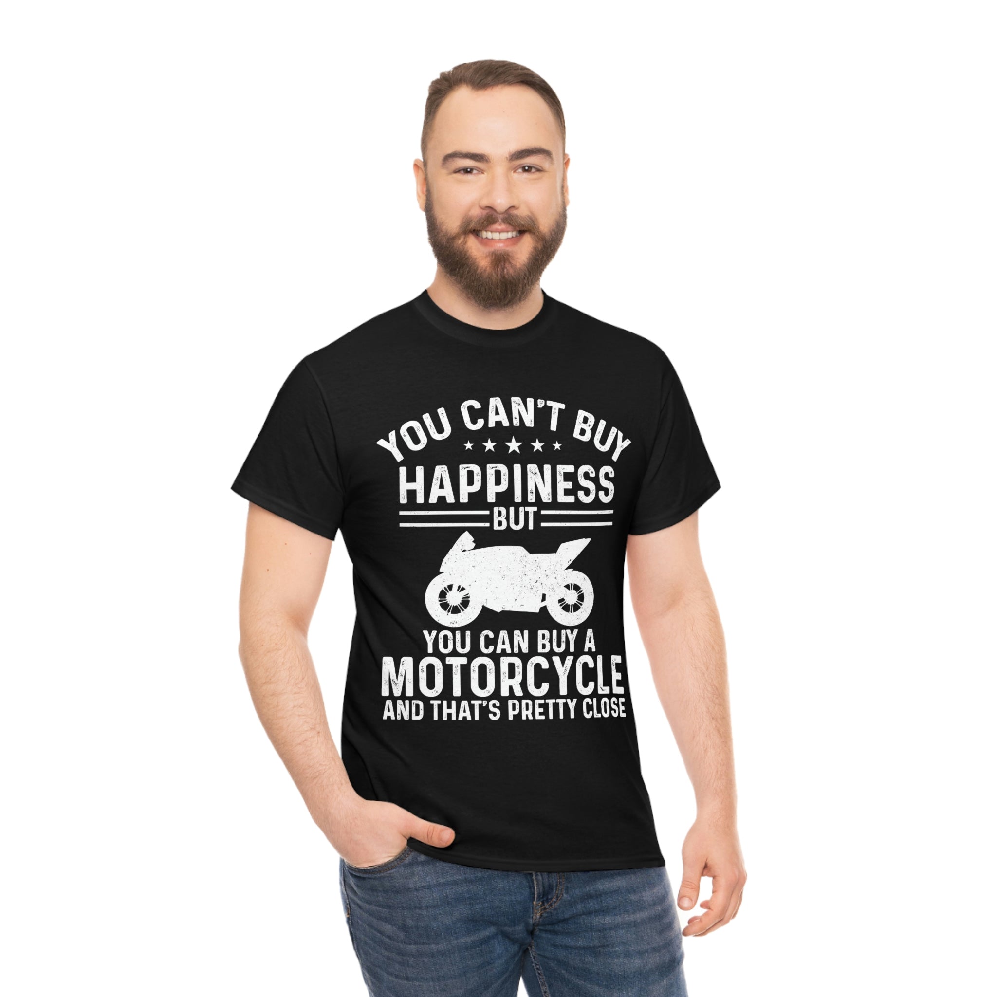 Biker Wear Funny You Cant Buy Happiness but you Can Buy a Motorcycle Bike Night Bike Week T-Shirt