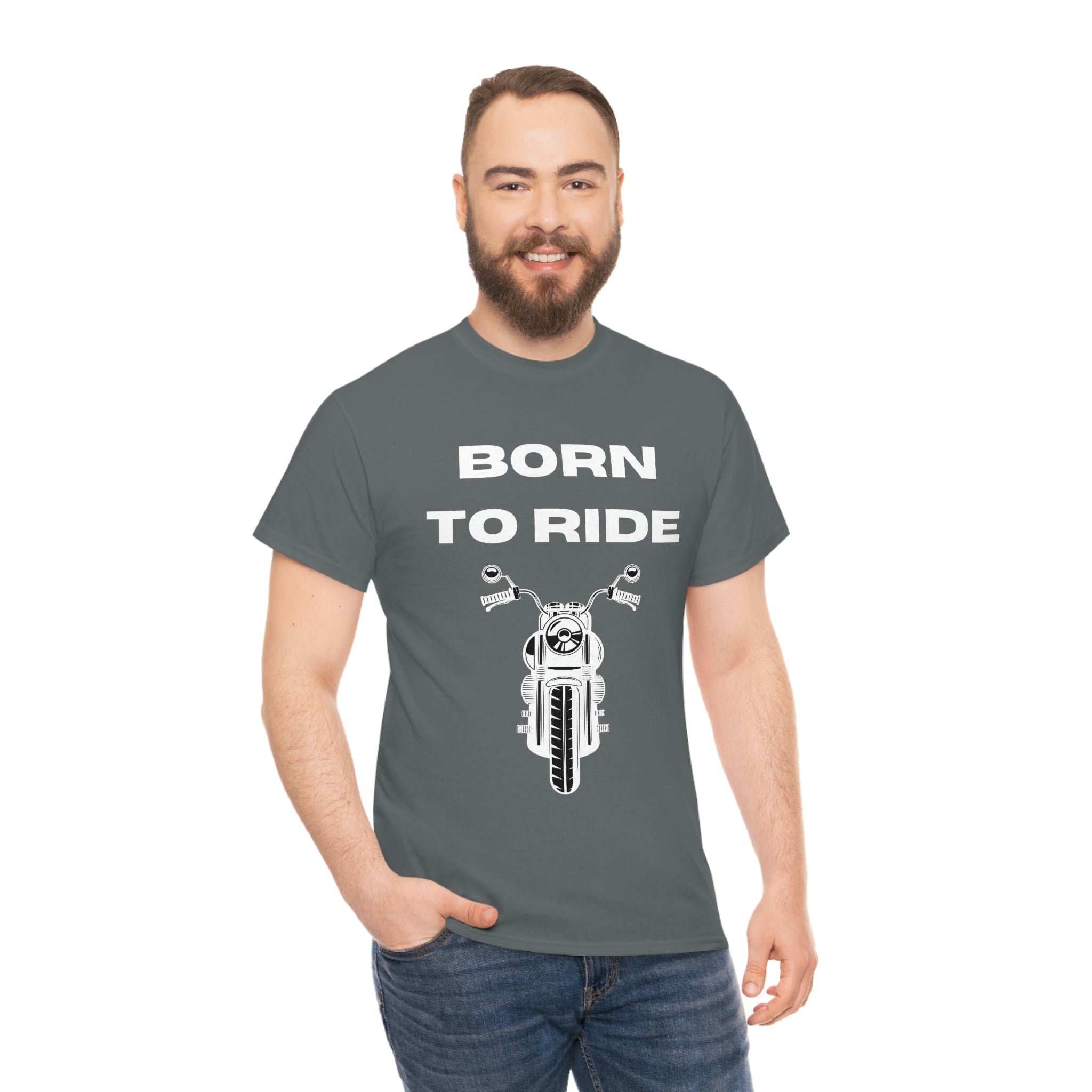 Unisex Funny Born to Ride Motorcycle T-Shirt