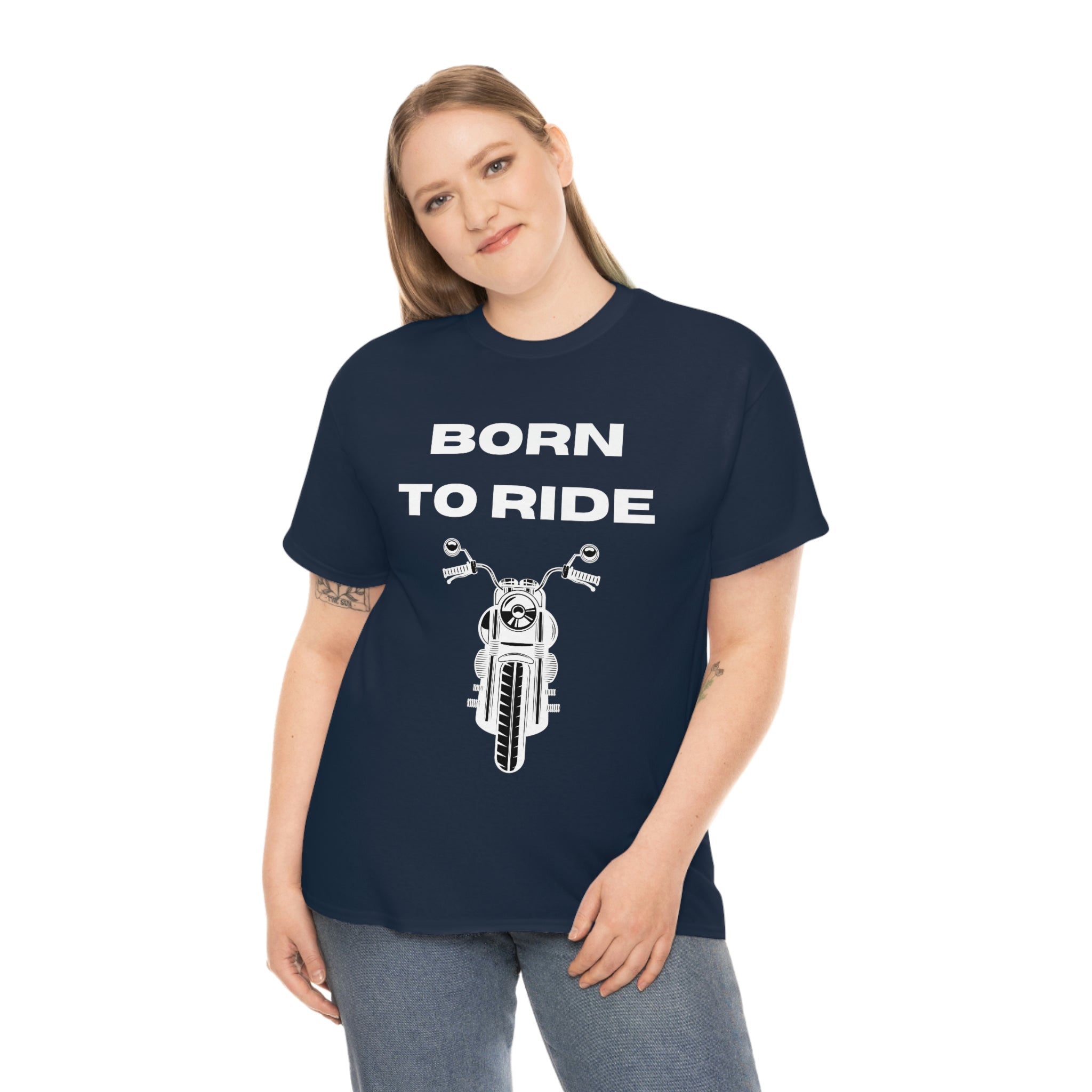 Unisex Funny Born to Ride Motorcycle T-Shirt