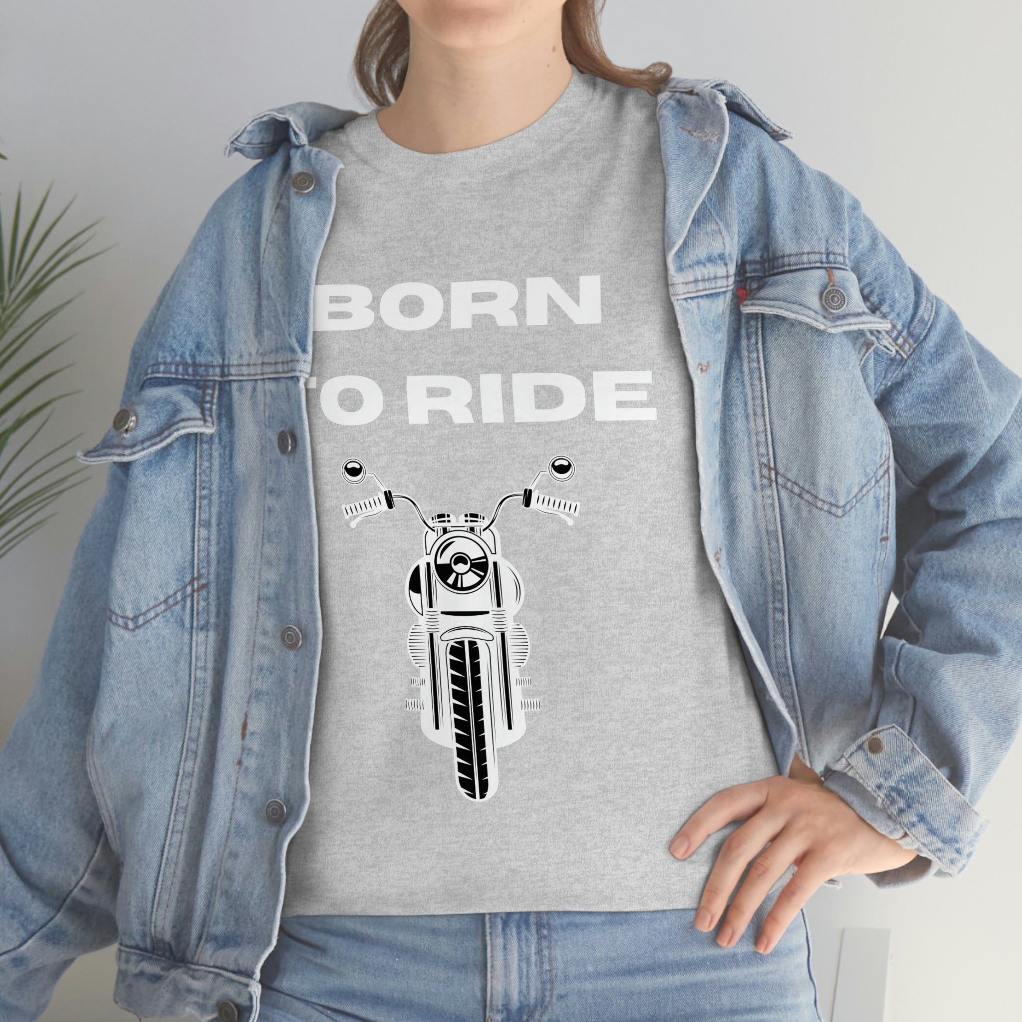 Unisex Funny Born to Ride Motorcycle T-Shirt